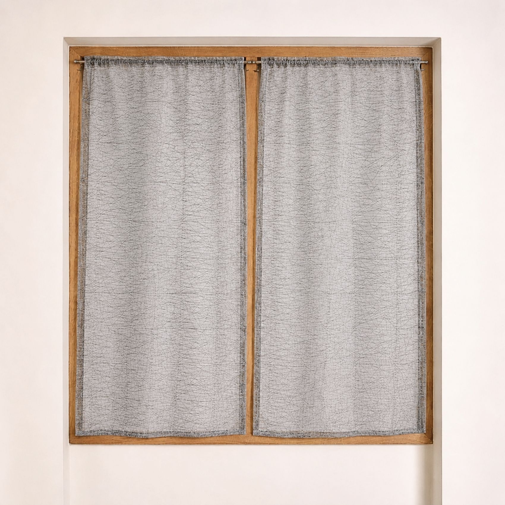 Paire de petits voilages organza uni