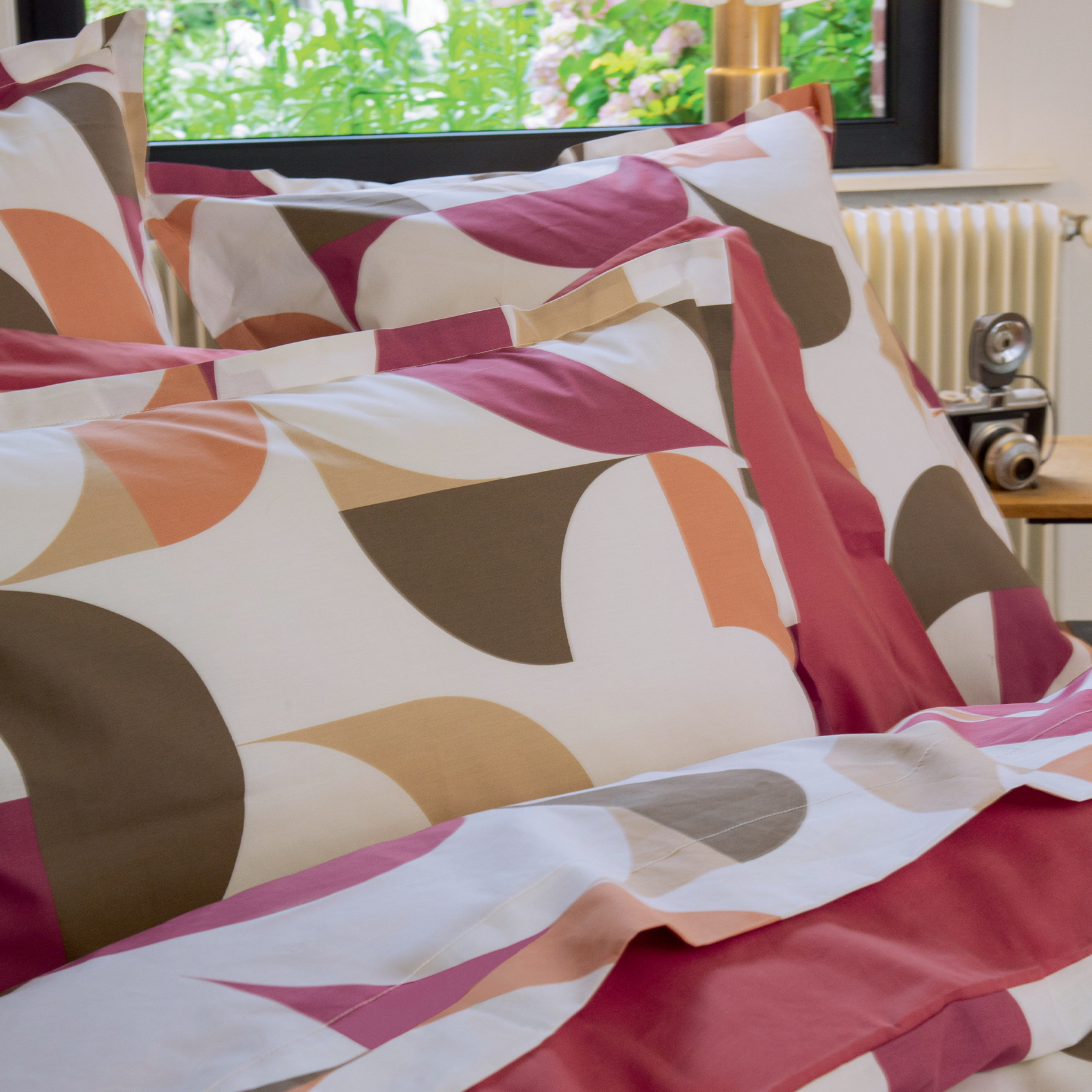 Housse de couette percale de coton géométrique — vue 3