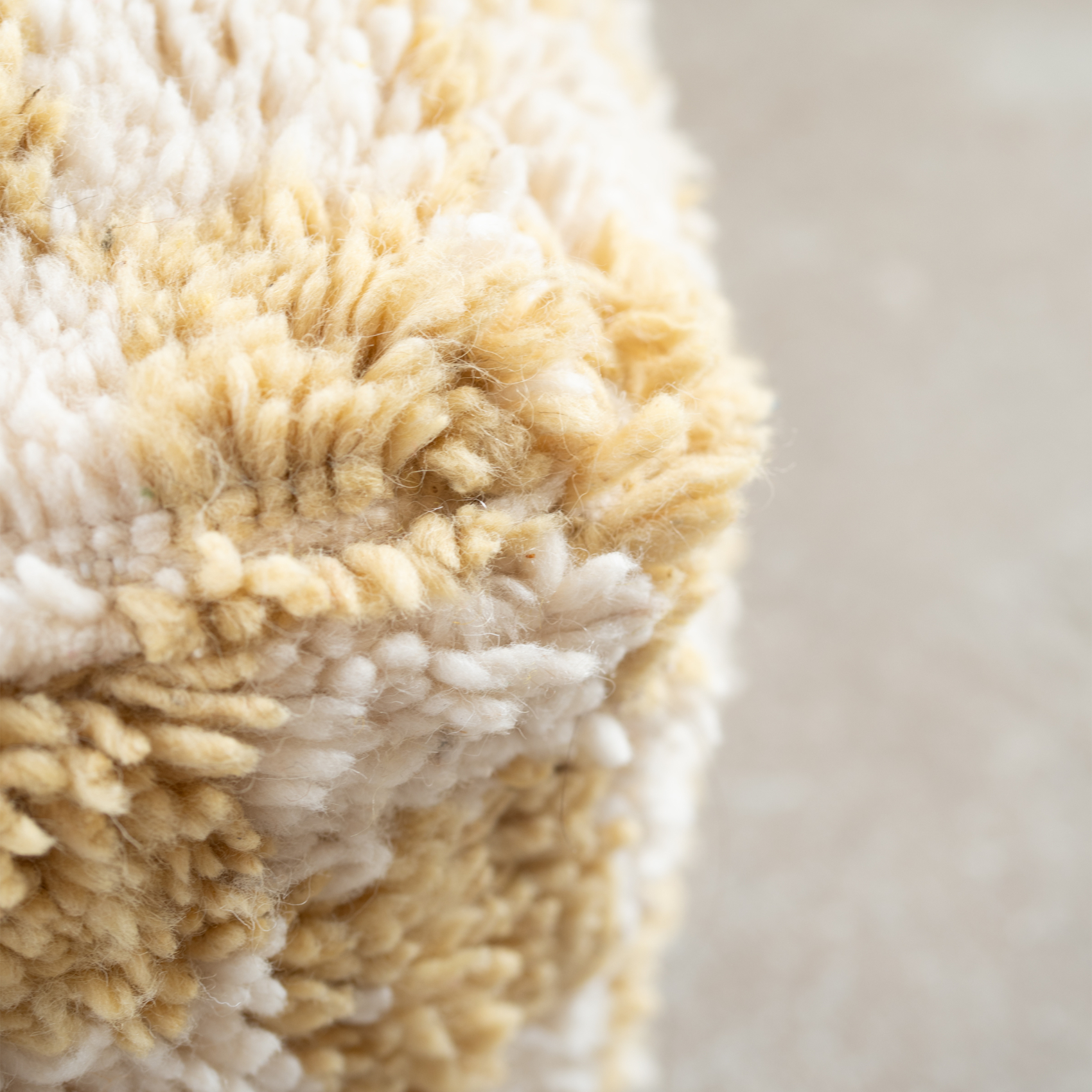 Housse de pouf damier en laine — vue 4