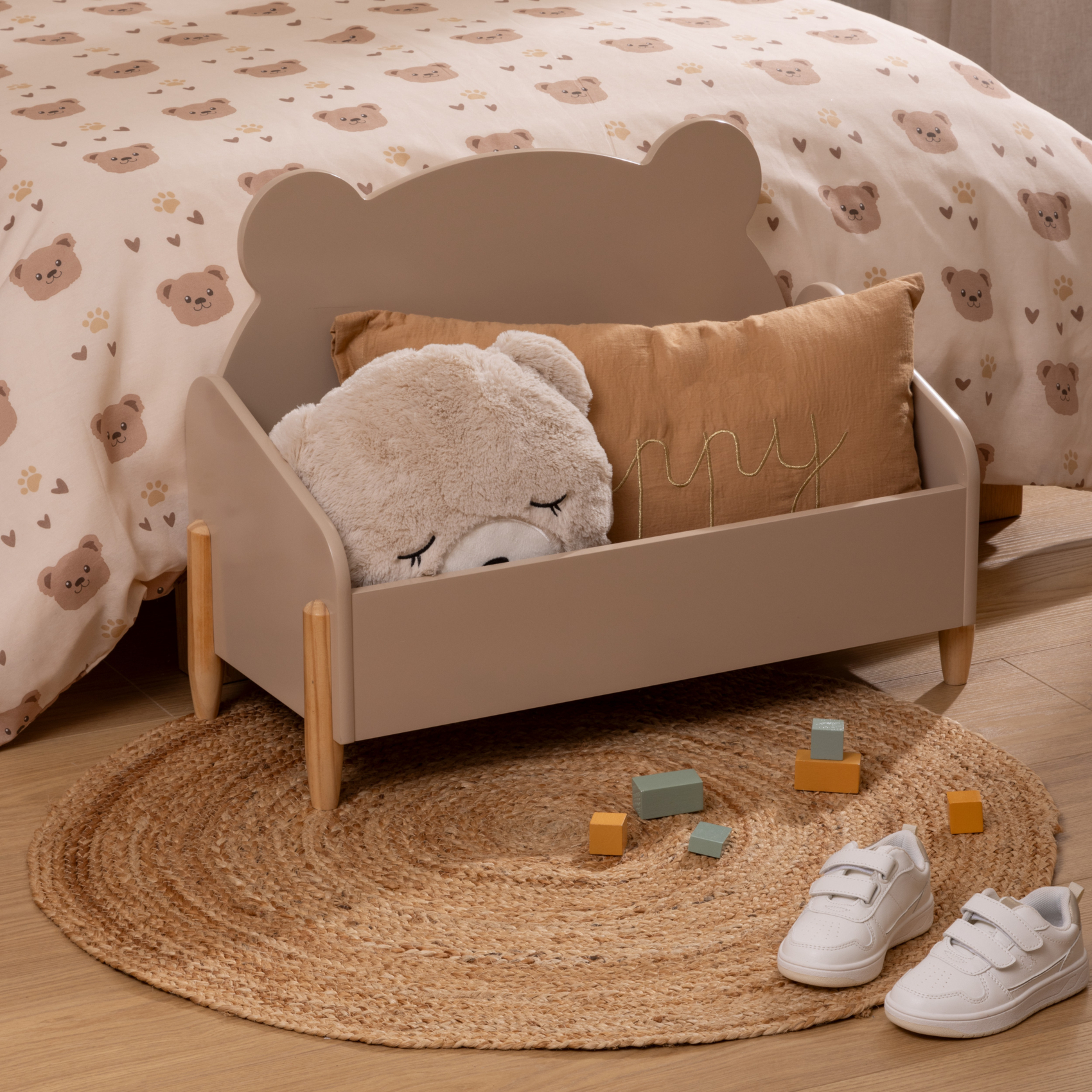 Coffre de rangement enfant forme ourson — vue 4