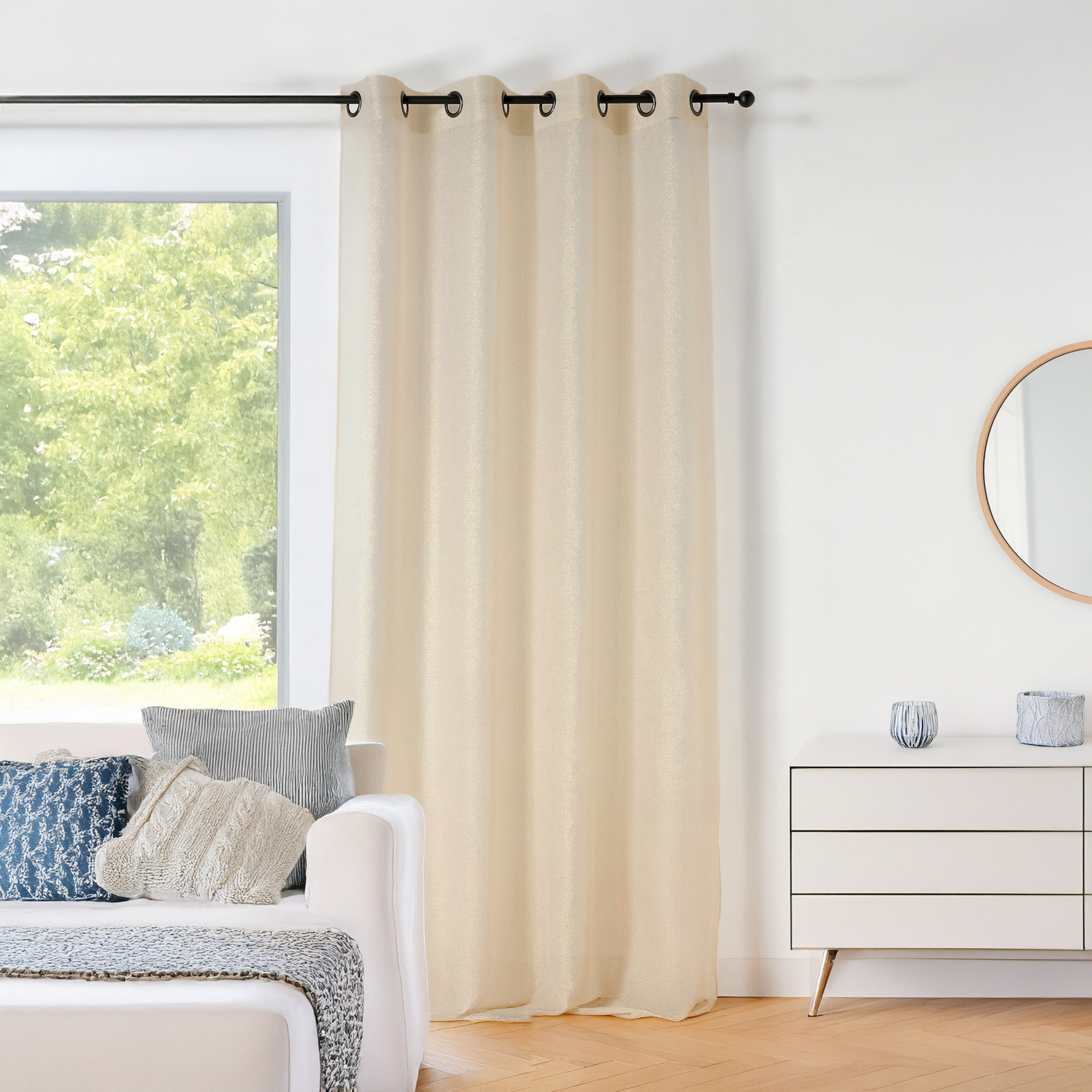 Voilage uni et scintillant — vue 5