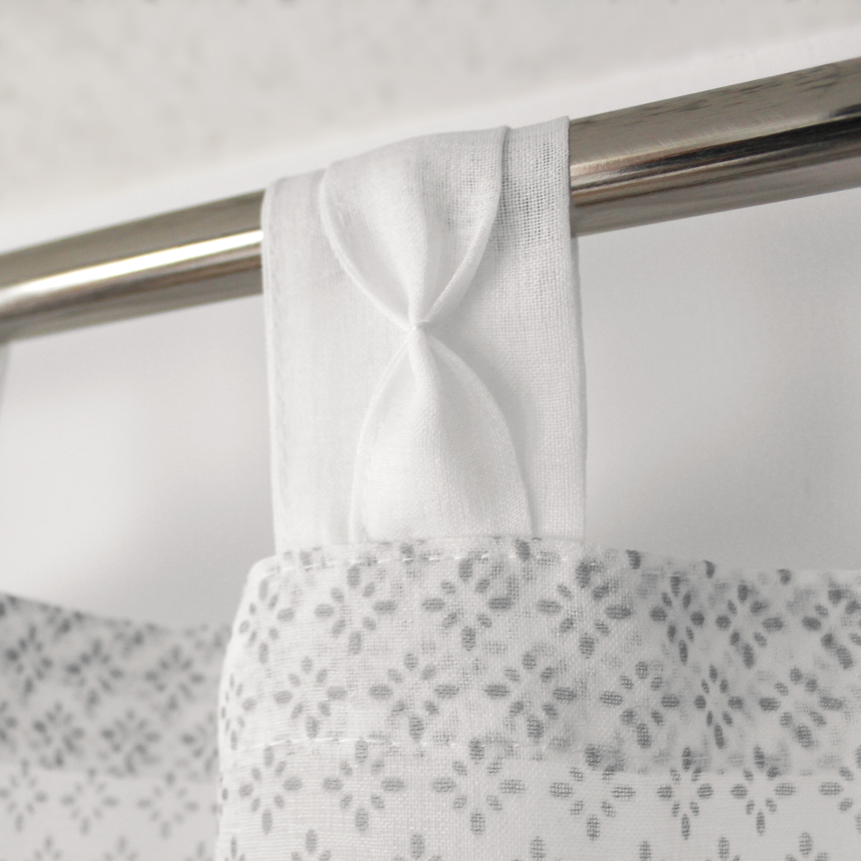 Voilage œillets à motifs géométriques — vue 3