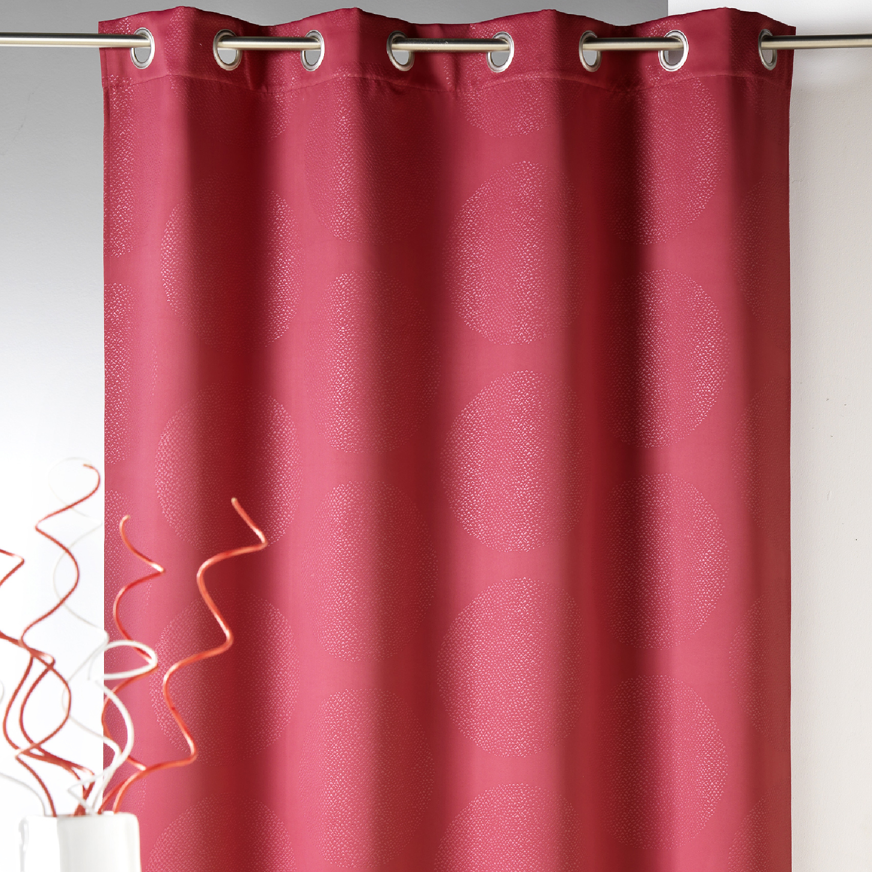 Rideau occultant frappé ronds 80% Occultant — vue 3