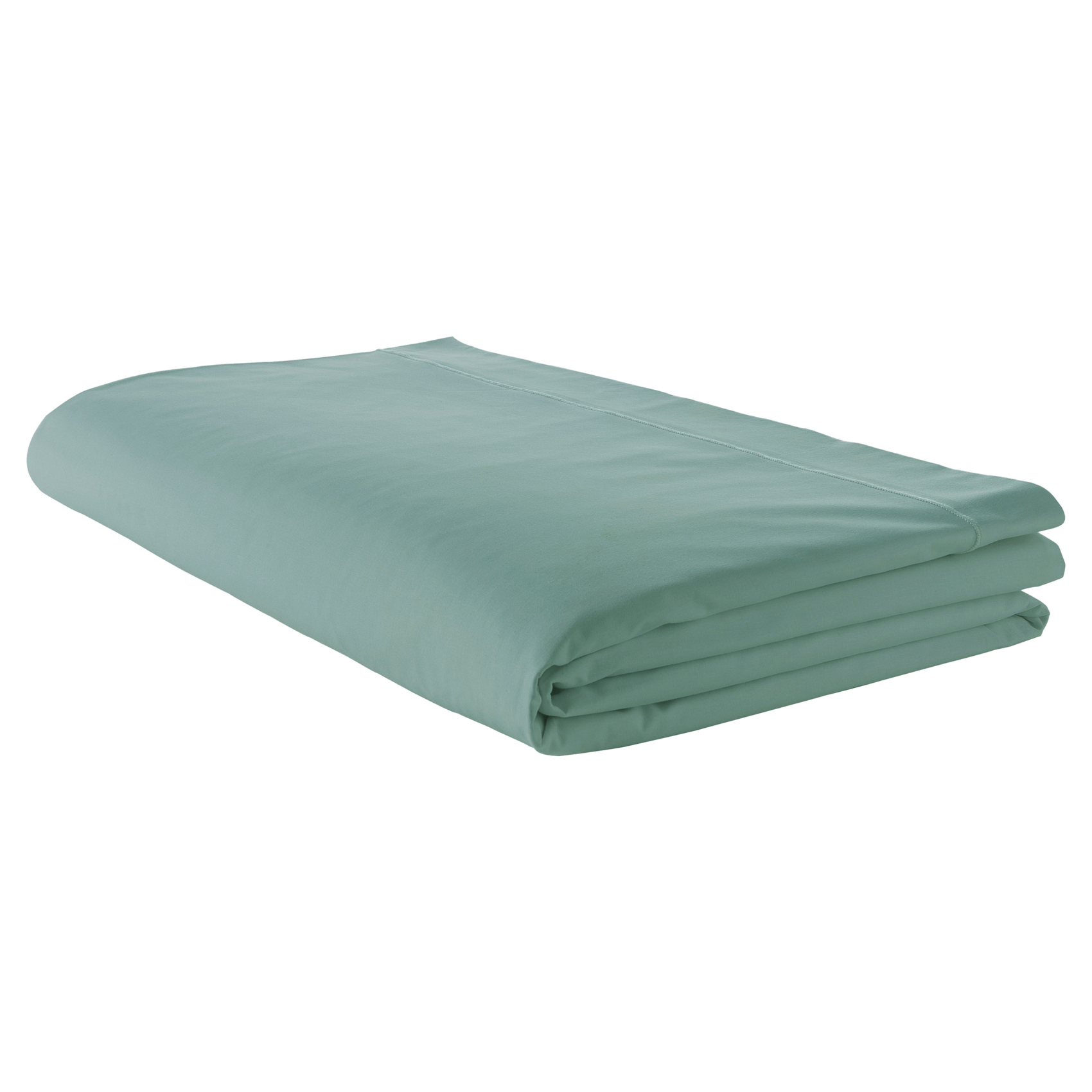Drap plat piqué uni en percale de coton — vue 6