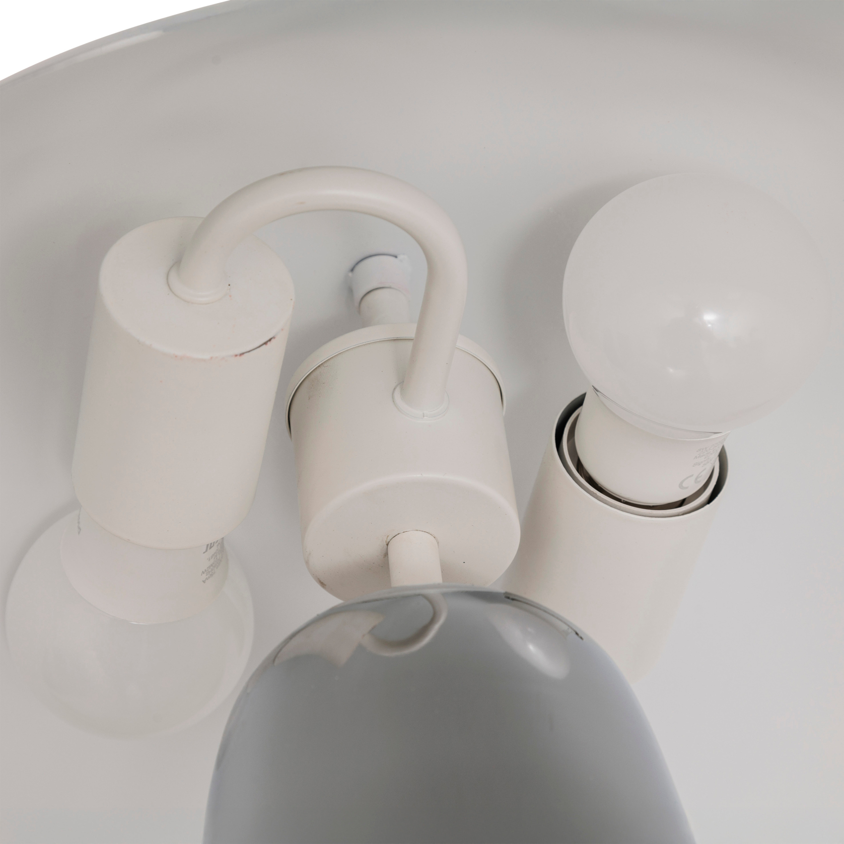Lampe de table design champignon métal — vue 6
