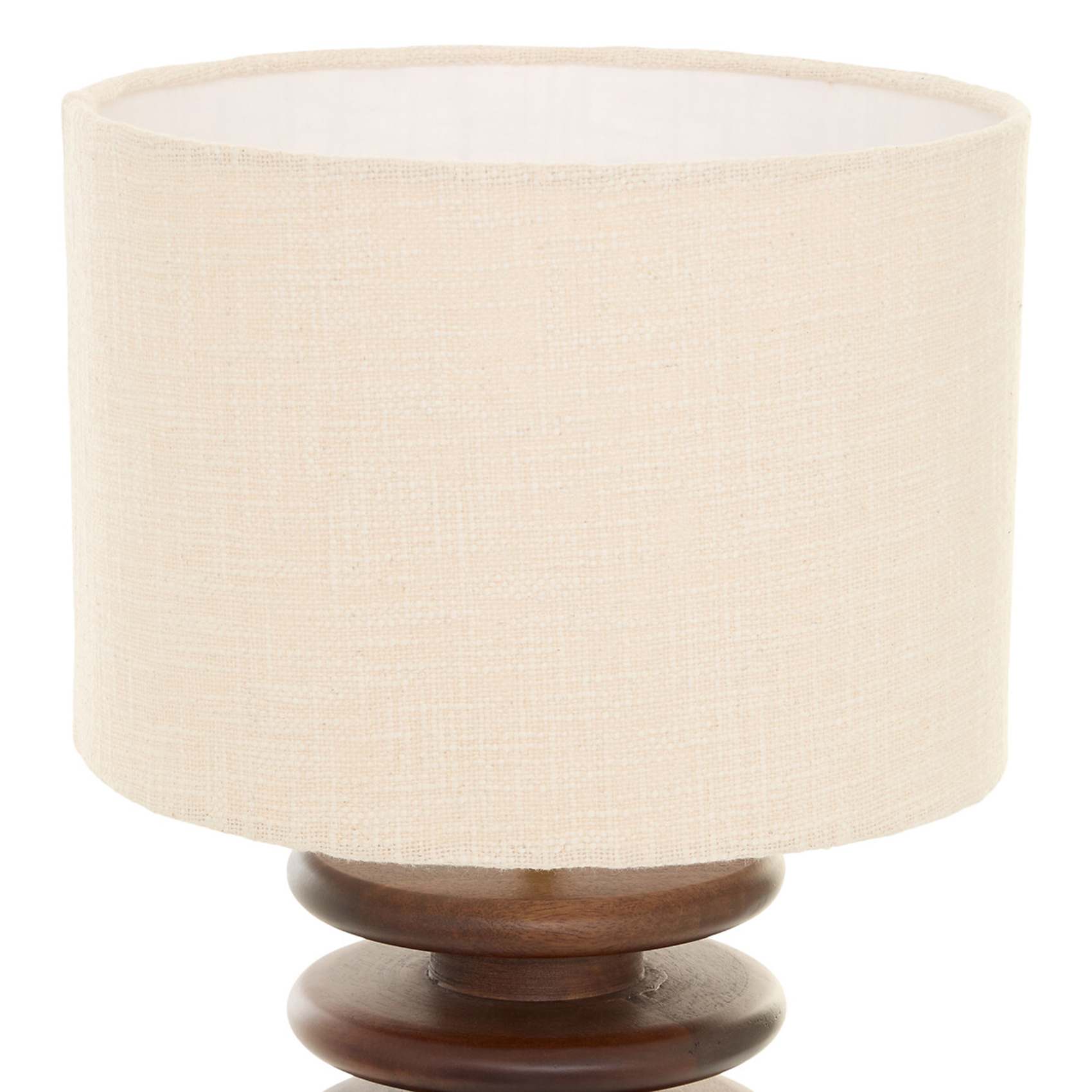Lampe à poser en bois de manguier avec pied sculptural