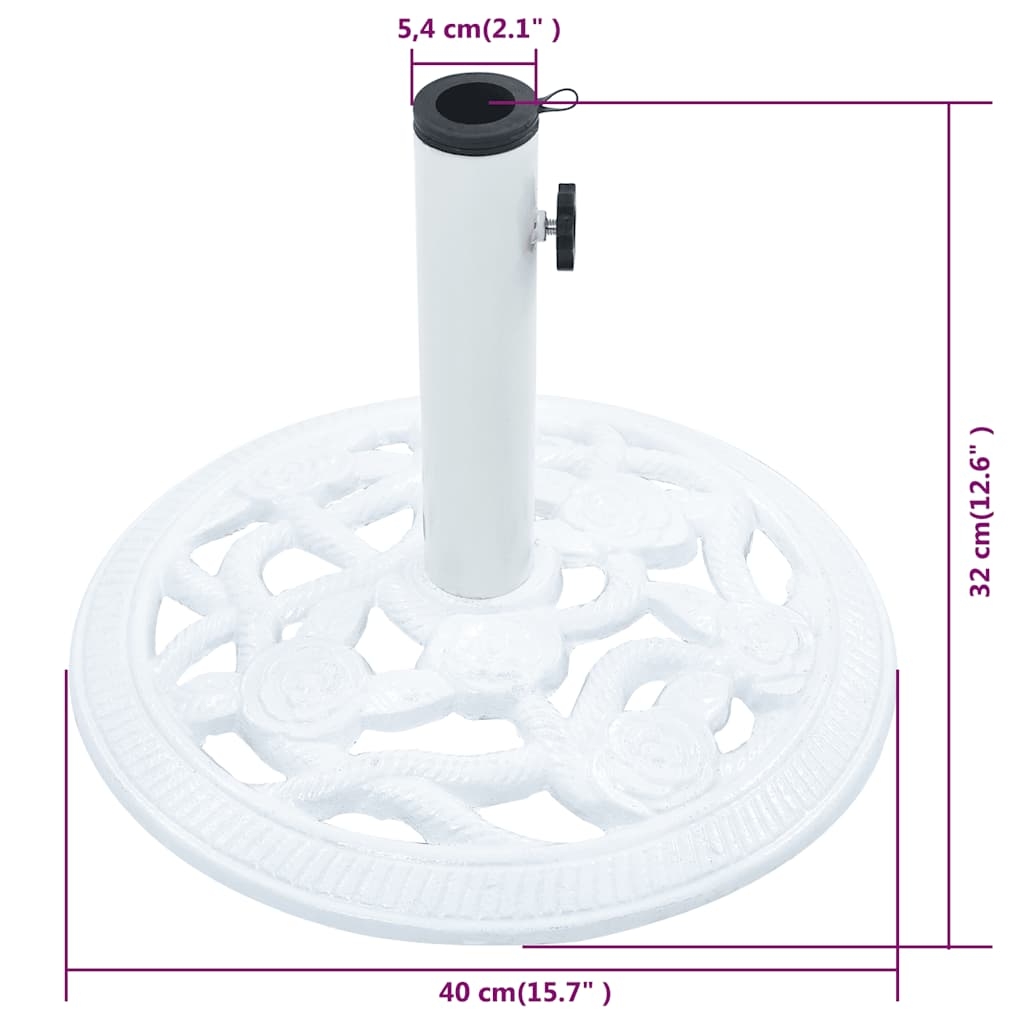 Socle de parasol en fonte — vue 3