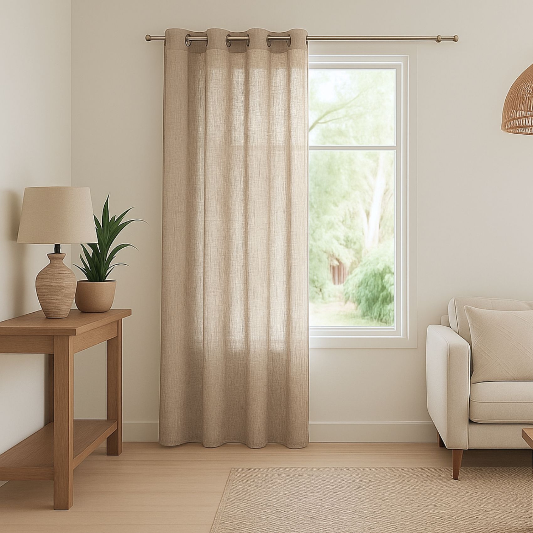 Voilage léger à l'aspect lin — vue 6