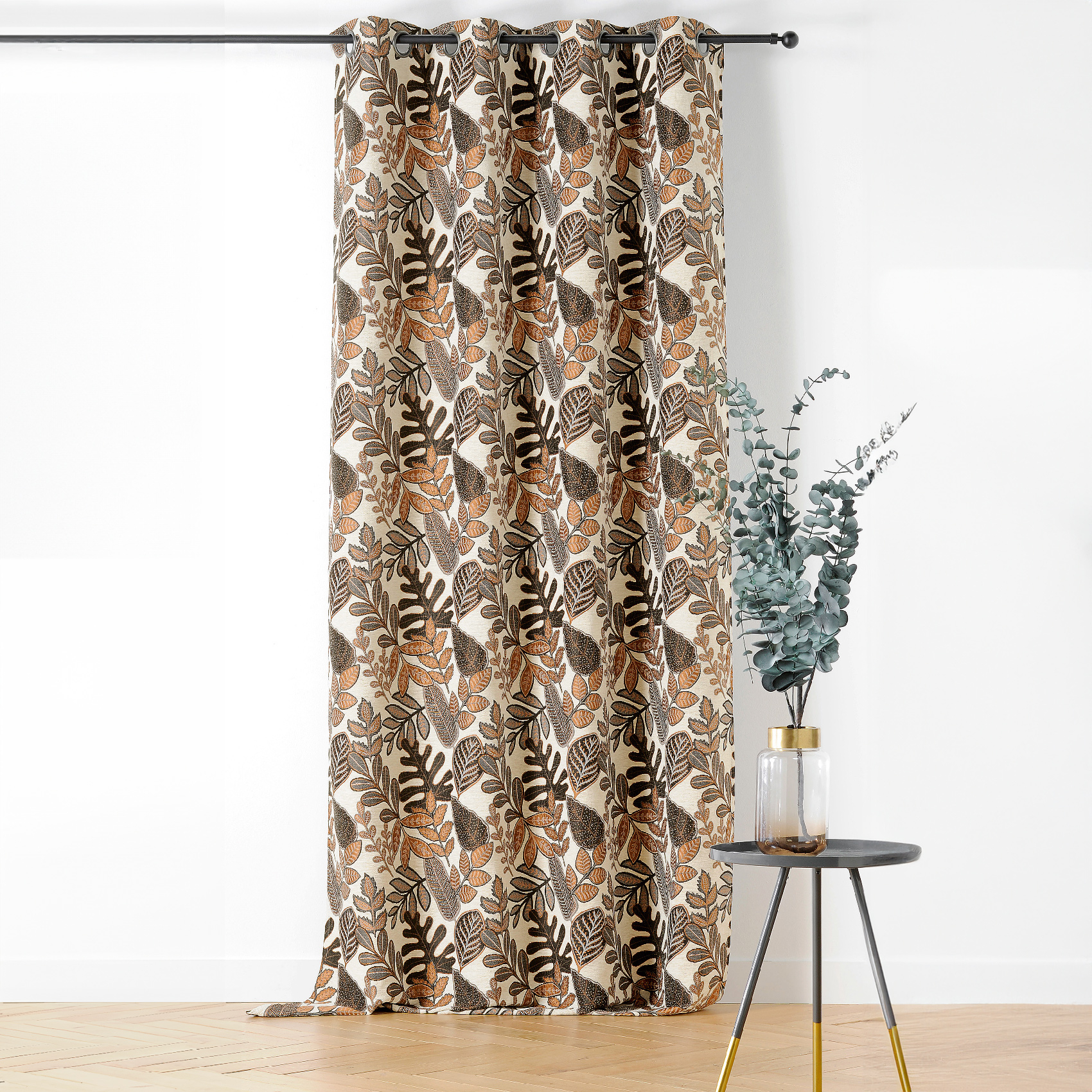 Rideau à Oeillets Motif Végétal Vintage — vue 5