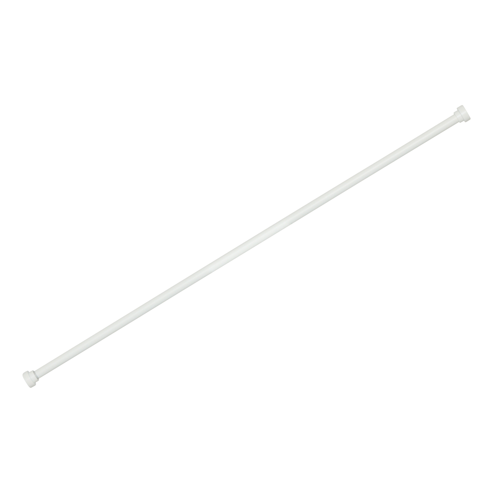 Kit tringle à rideaux extensible avec embout disque en métal