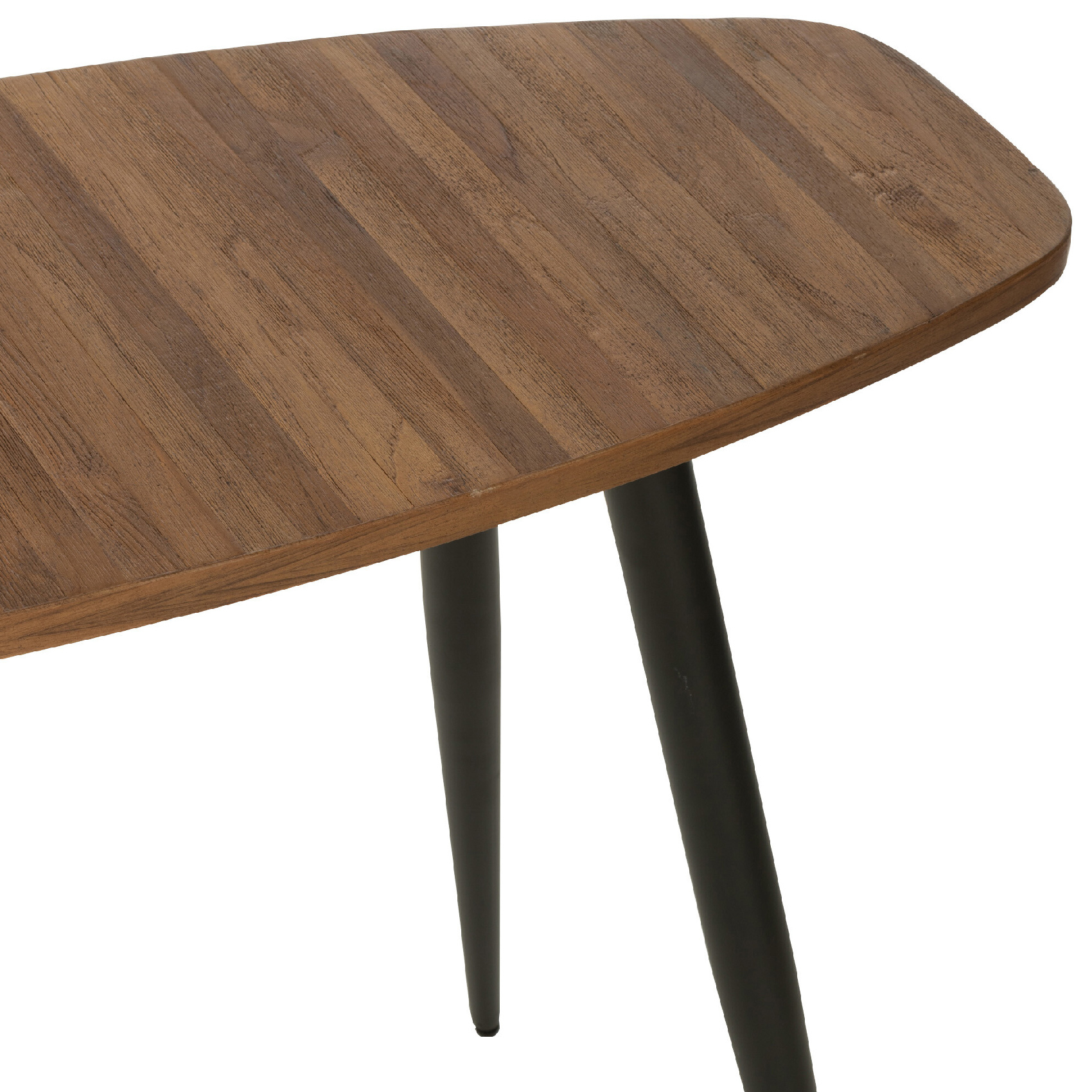 Console ovale en bois recyclé — vue 6