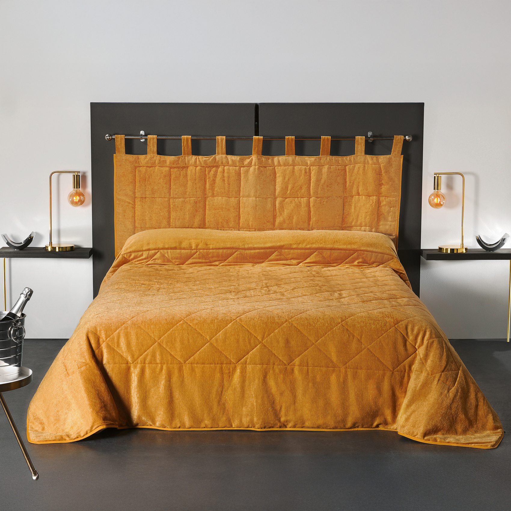 Coussin Tête de Lit à l' Aspect Velours — vue 3