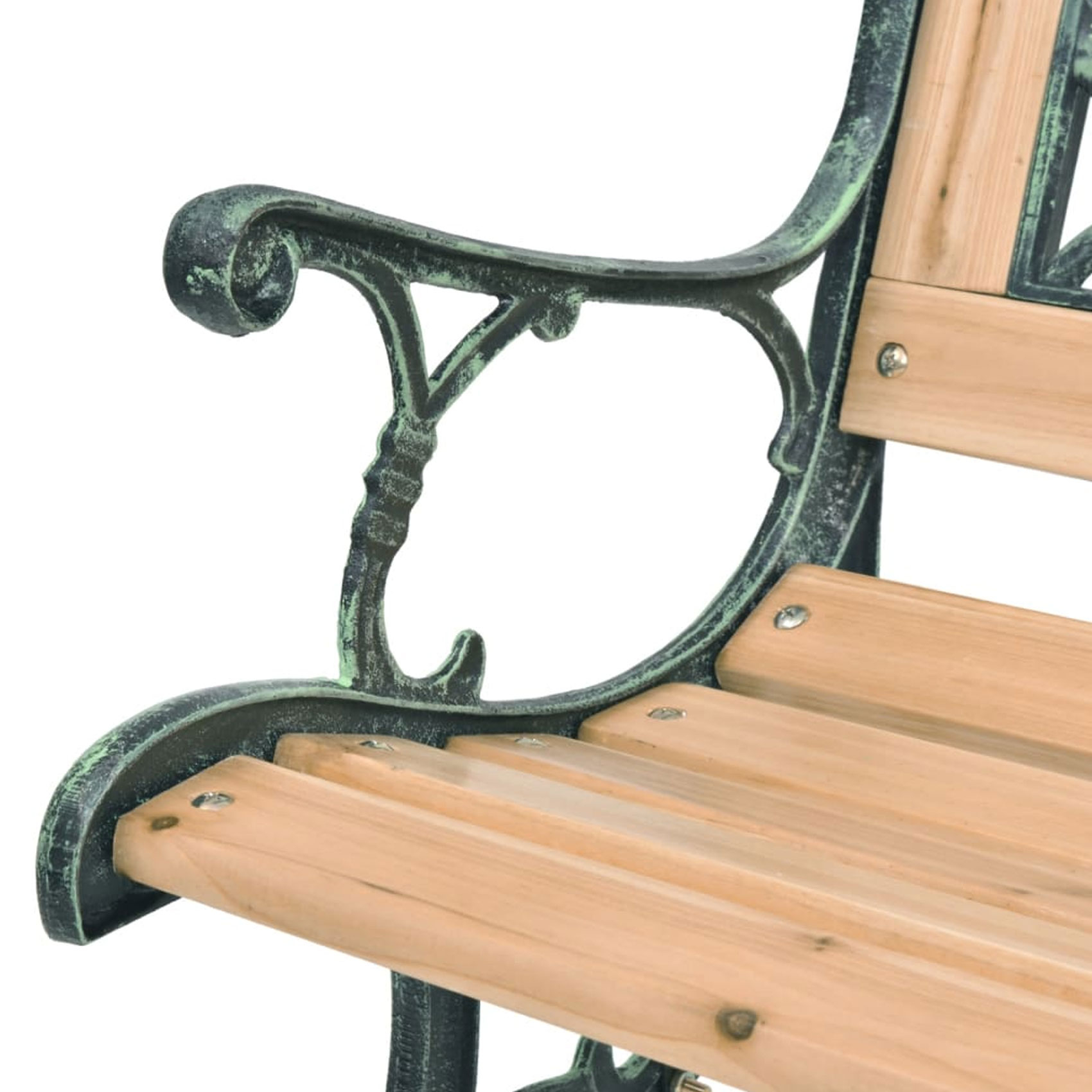 Banc de jardin à motif rose — vue 4