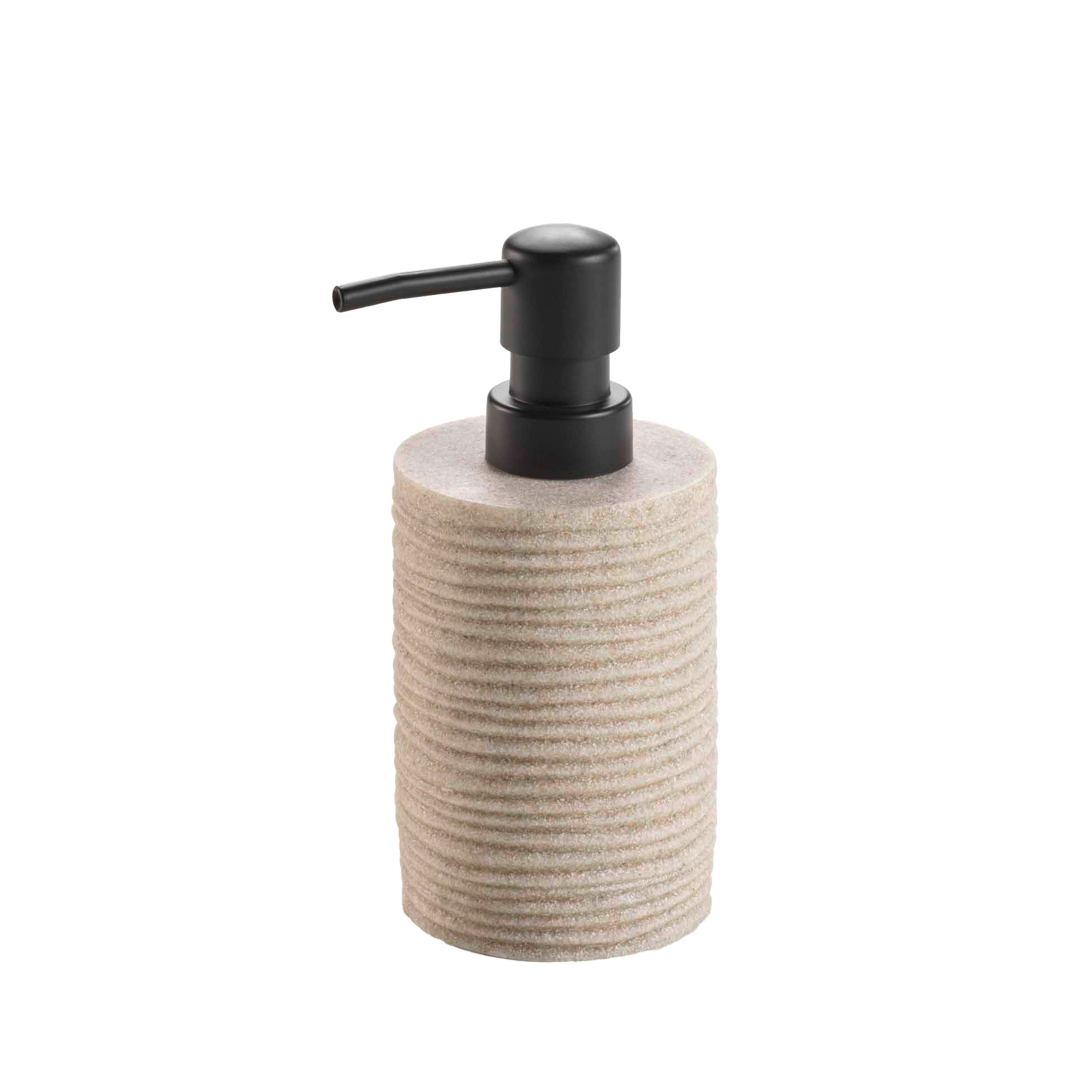 Distributeur de savon effet strié pour salle de bain