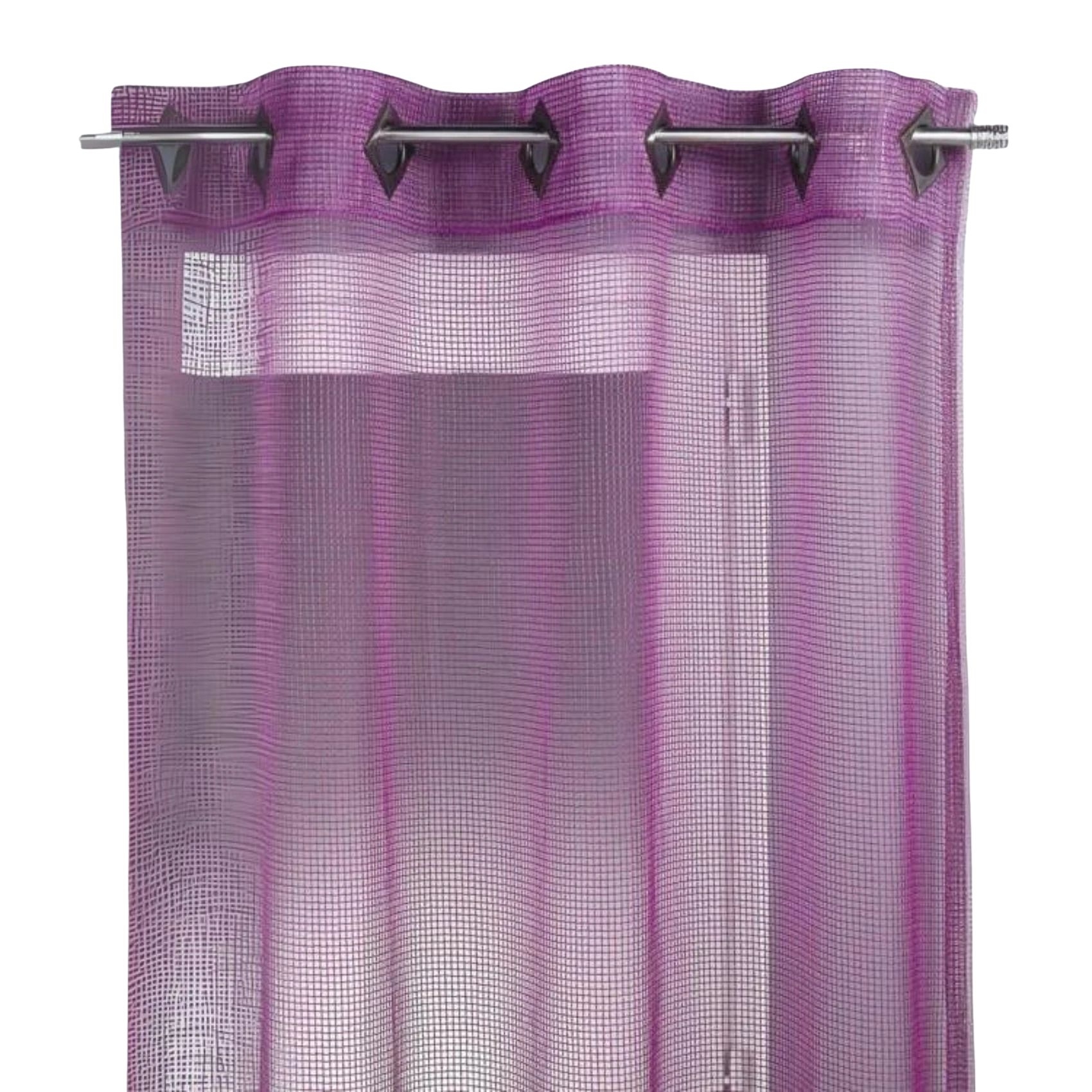 Voilage Filet uni à œillets carrés — vue 6