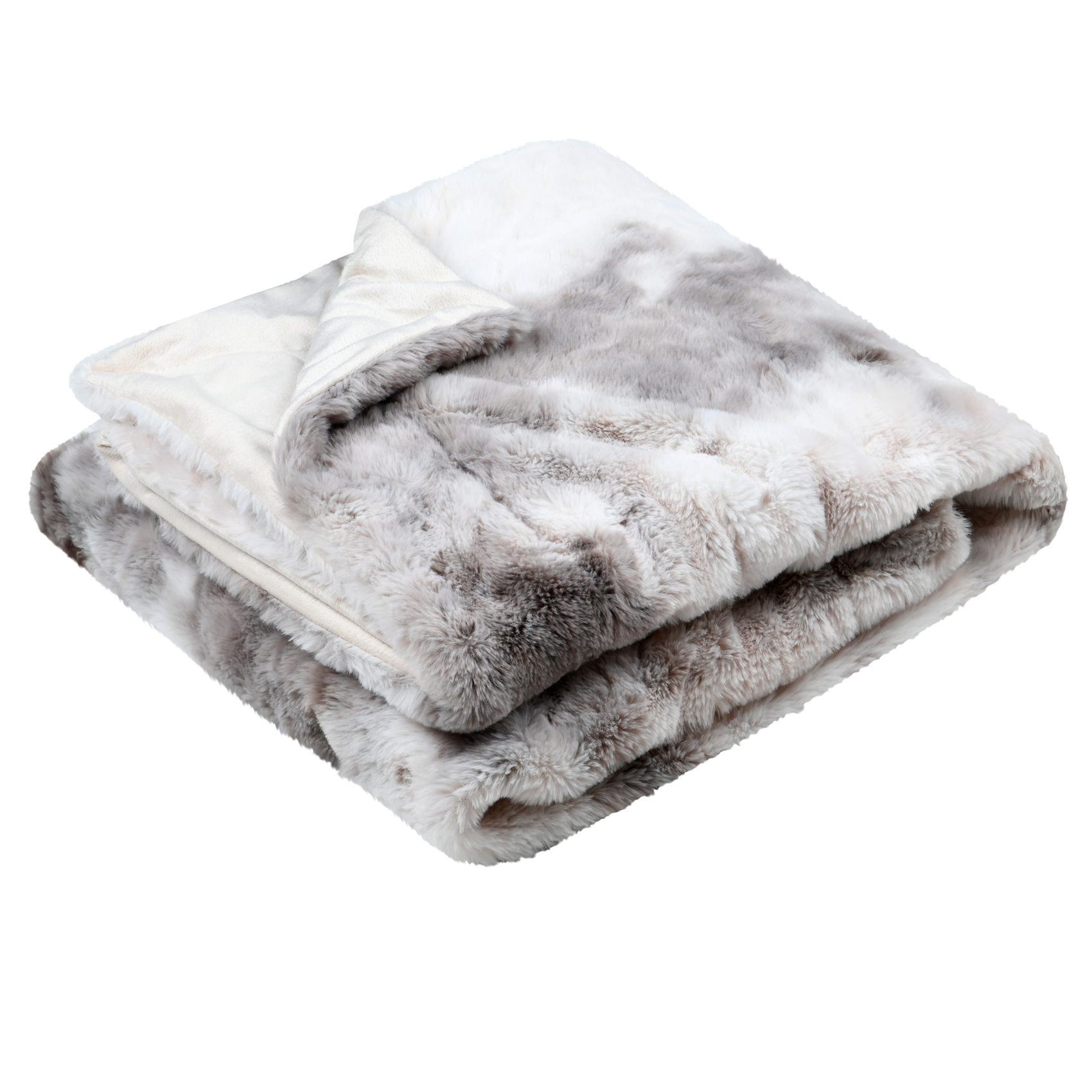 Plaid imitation fourrure ultra douce