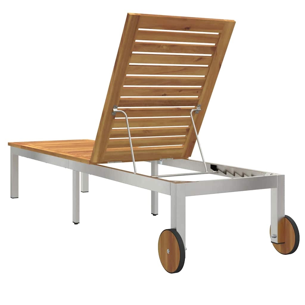 Transat de jardin en bois — vue 3