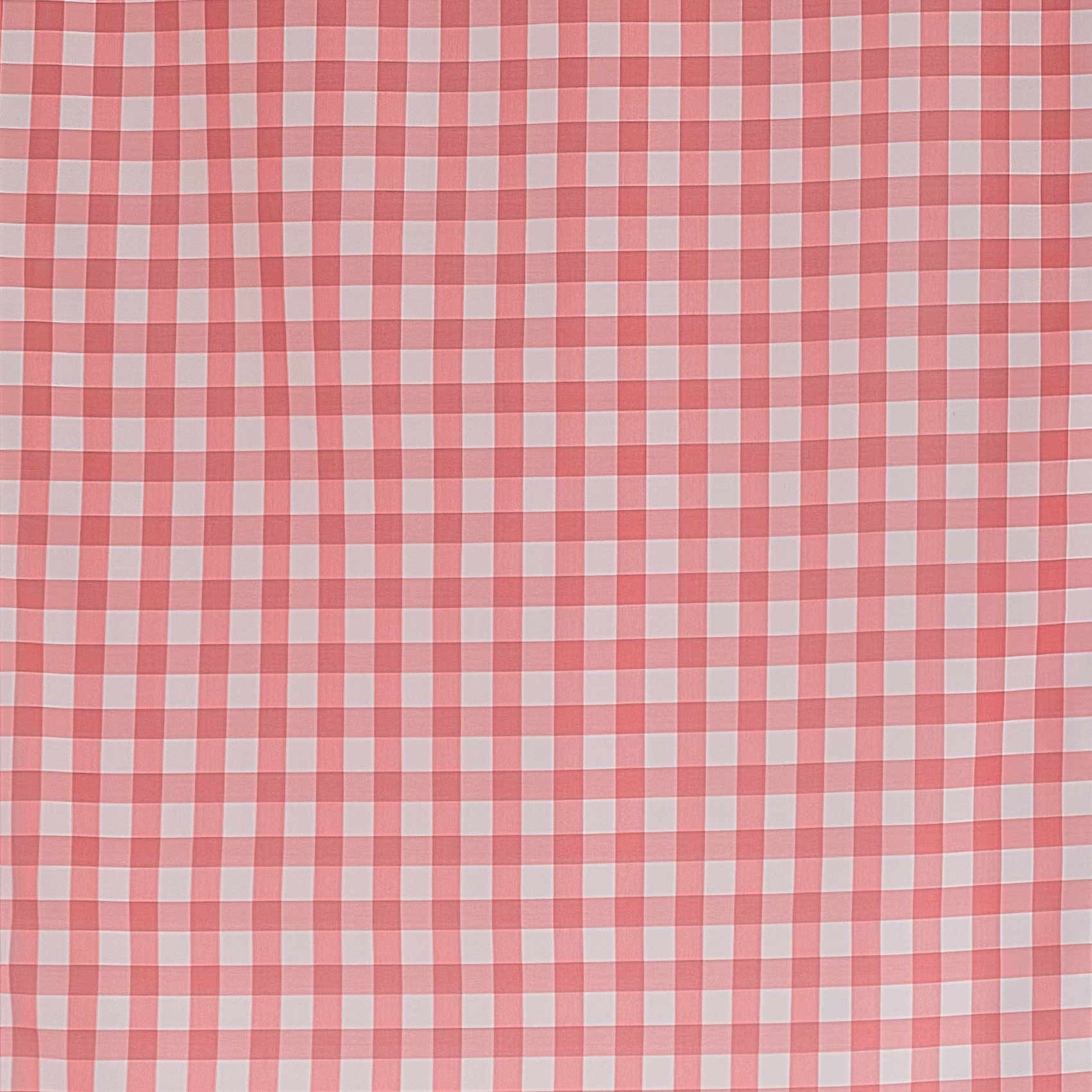 Paire petits voilages à carreaux rouges normands — vue 4