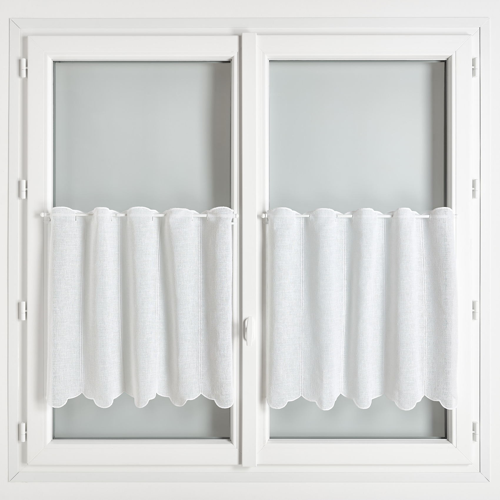 Brise bise brodé en poly-lin rustique