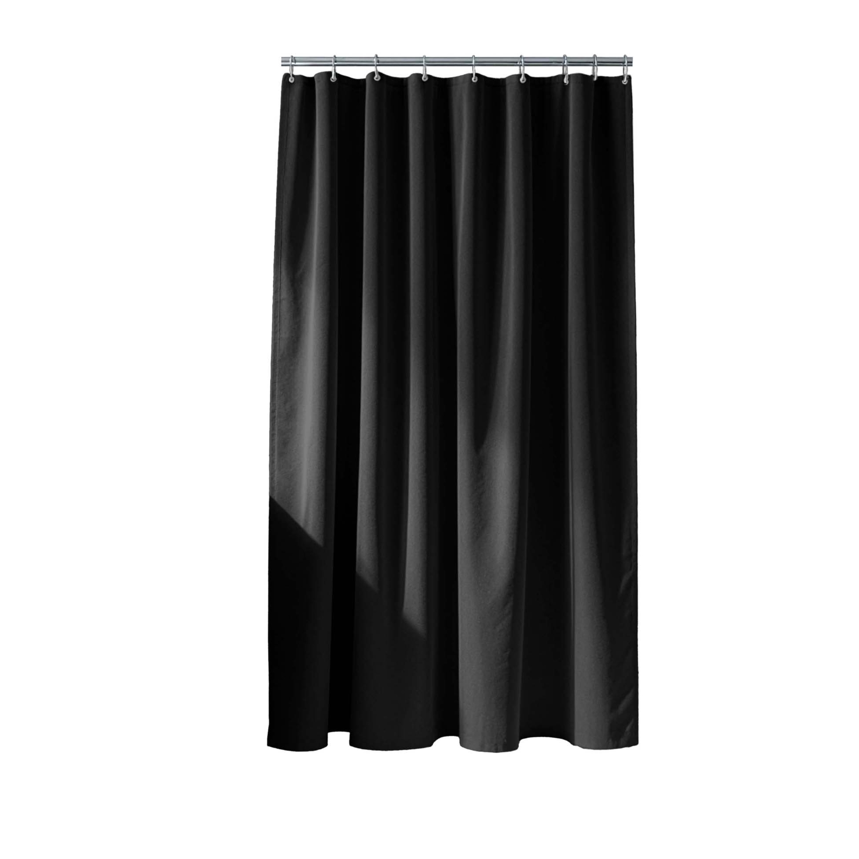 Rideau de douche uni avec crochets