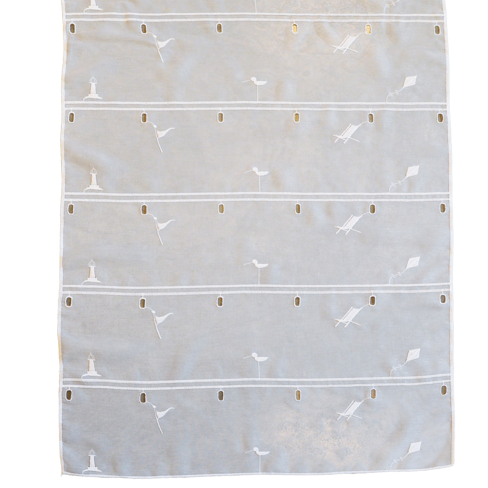 Modulable brodé blanc ambiance été