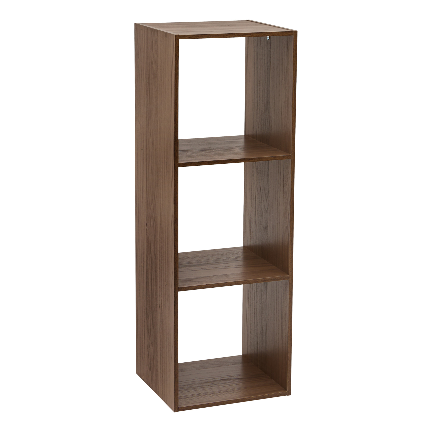 Etagère 3 cases en panneau de particules effet bois
