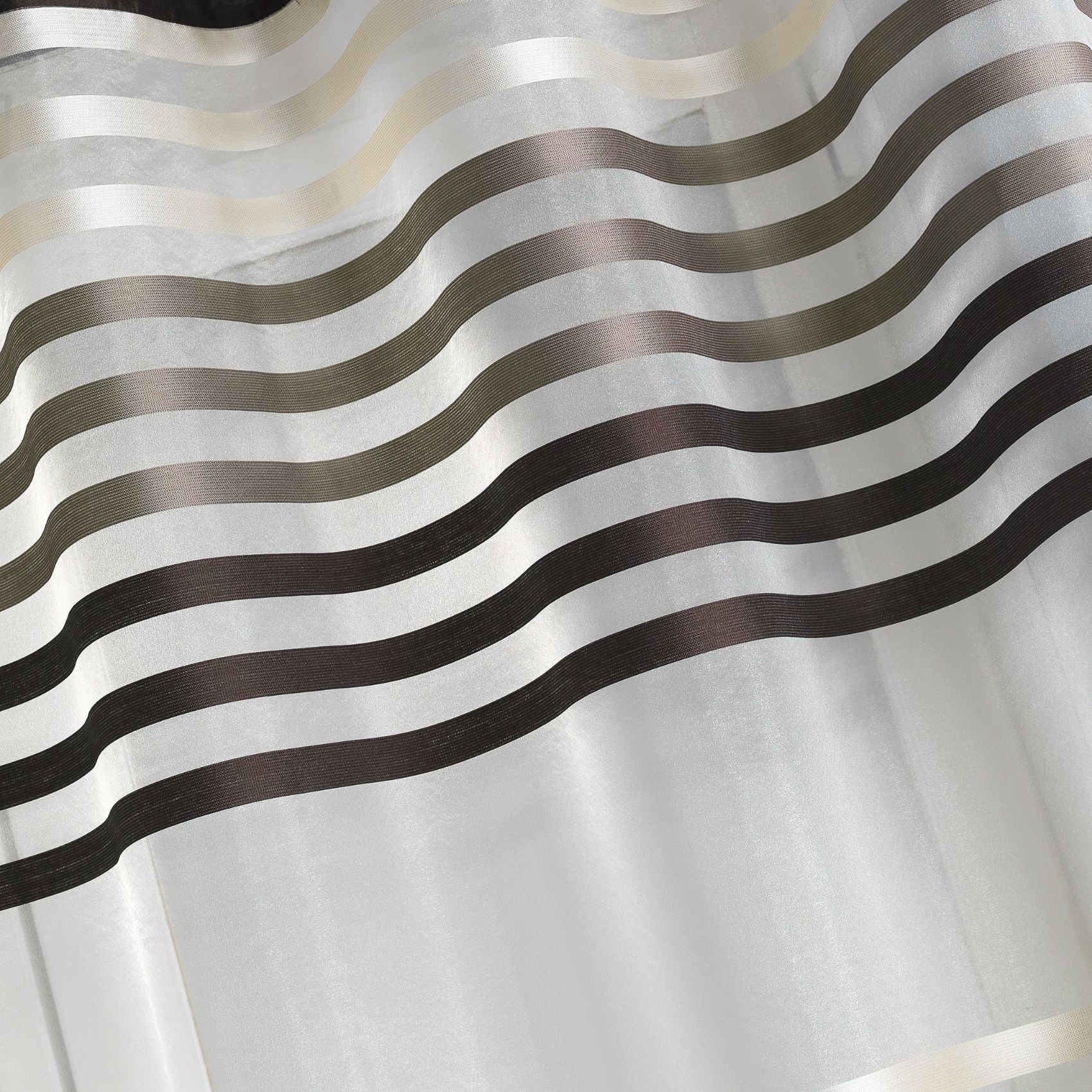 Voilage organza rayé et coloré — vue 3