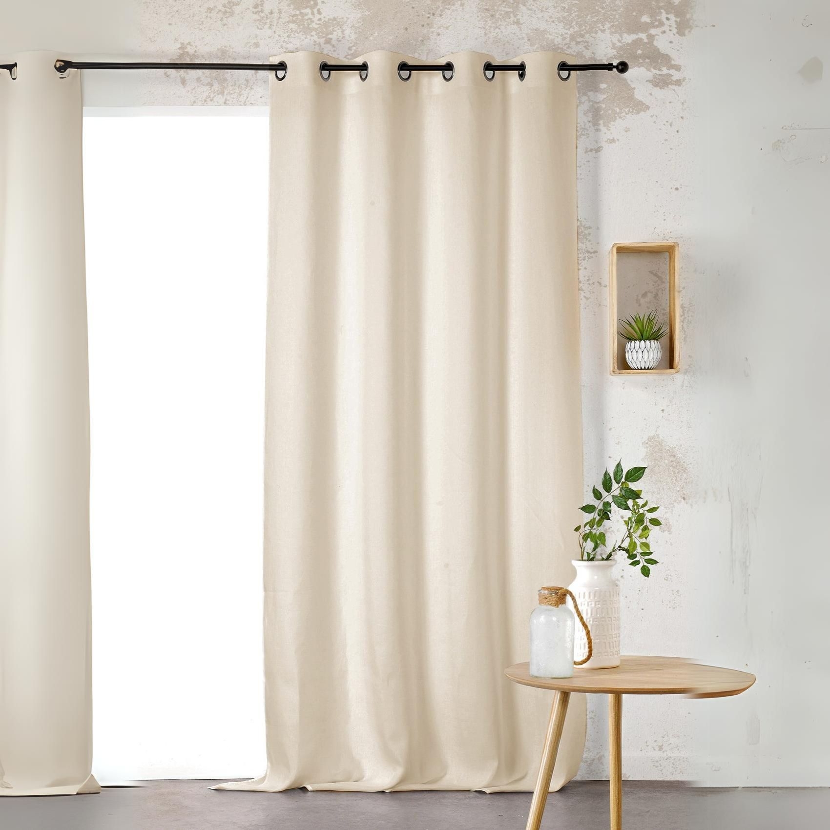 Rideau Voilage uni 100% lin — vue 3