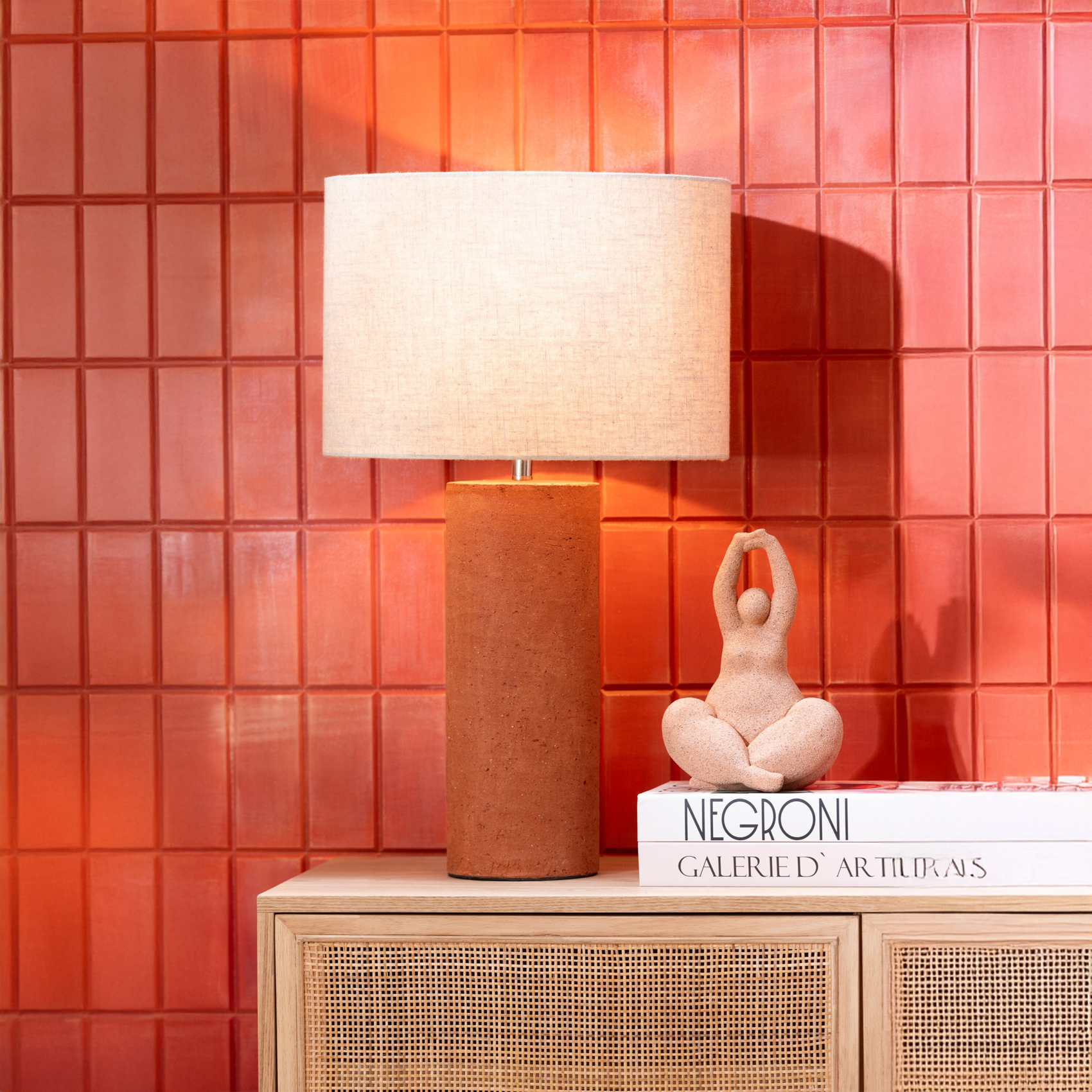 Lampe sur pied en terre cuite — vue 5