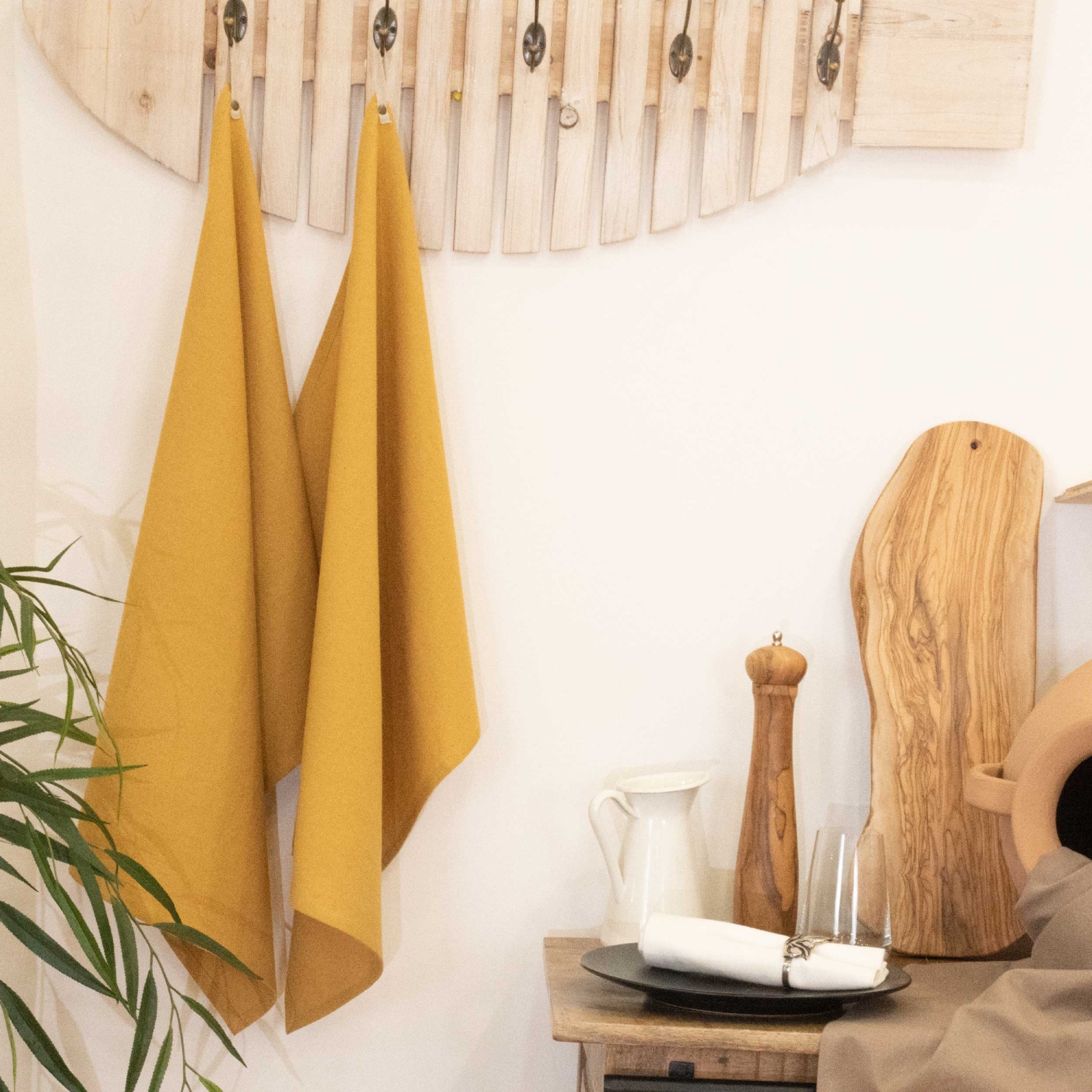 Torchon  coton & lin lavé — vue 5