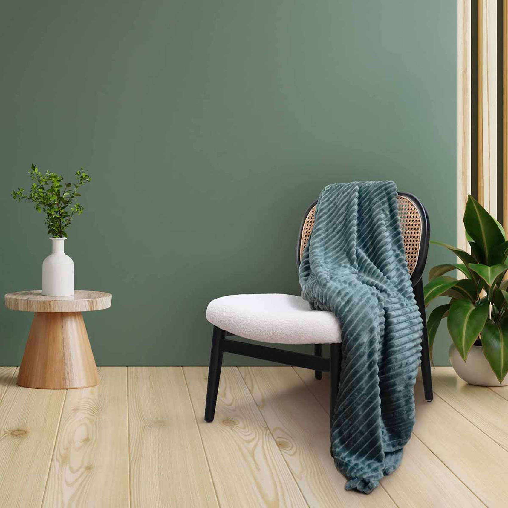 Couverture polaire à effet côtelé 3D — vue 6