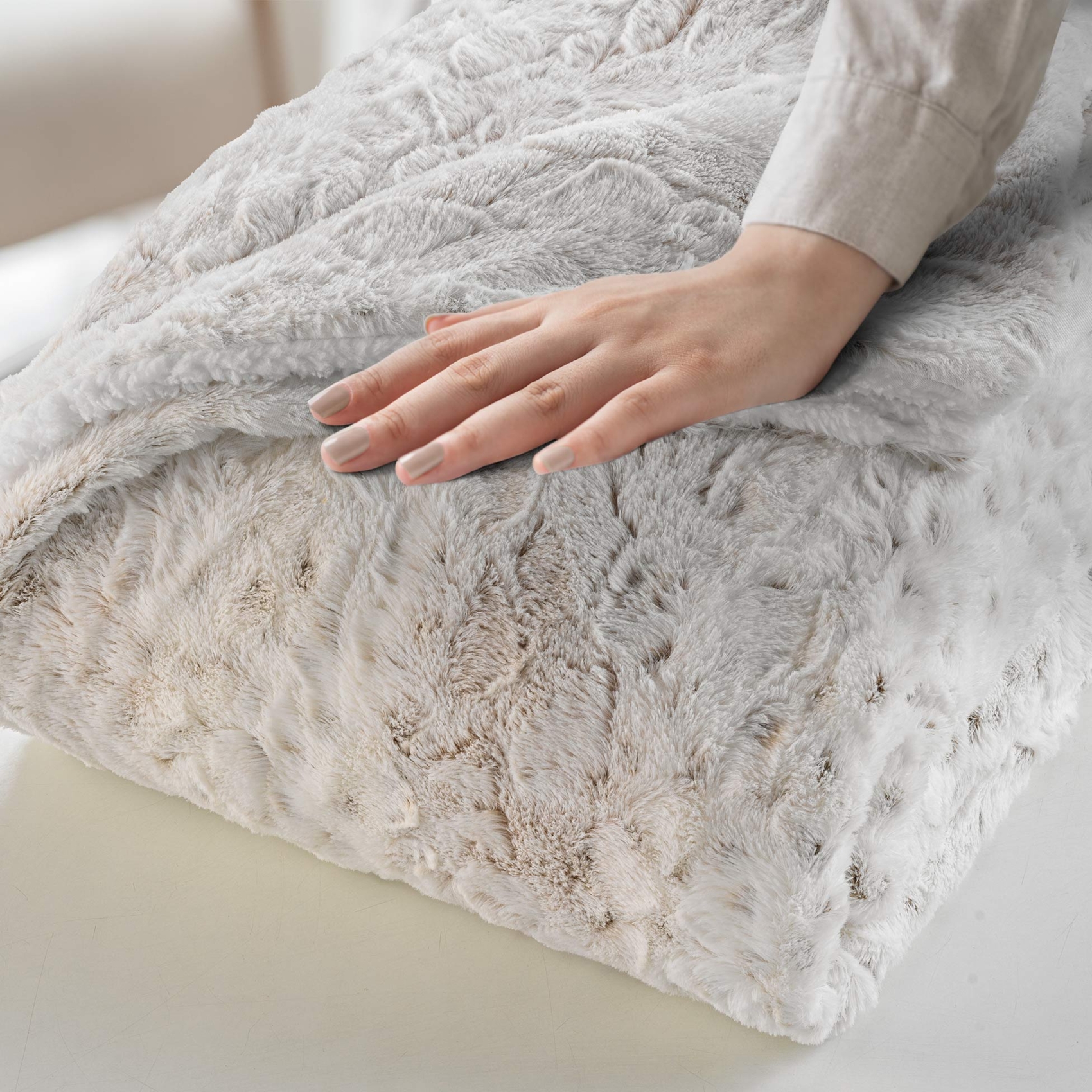 Plaid doublé en imitation fourrure — vue 4