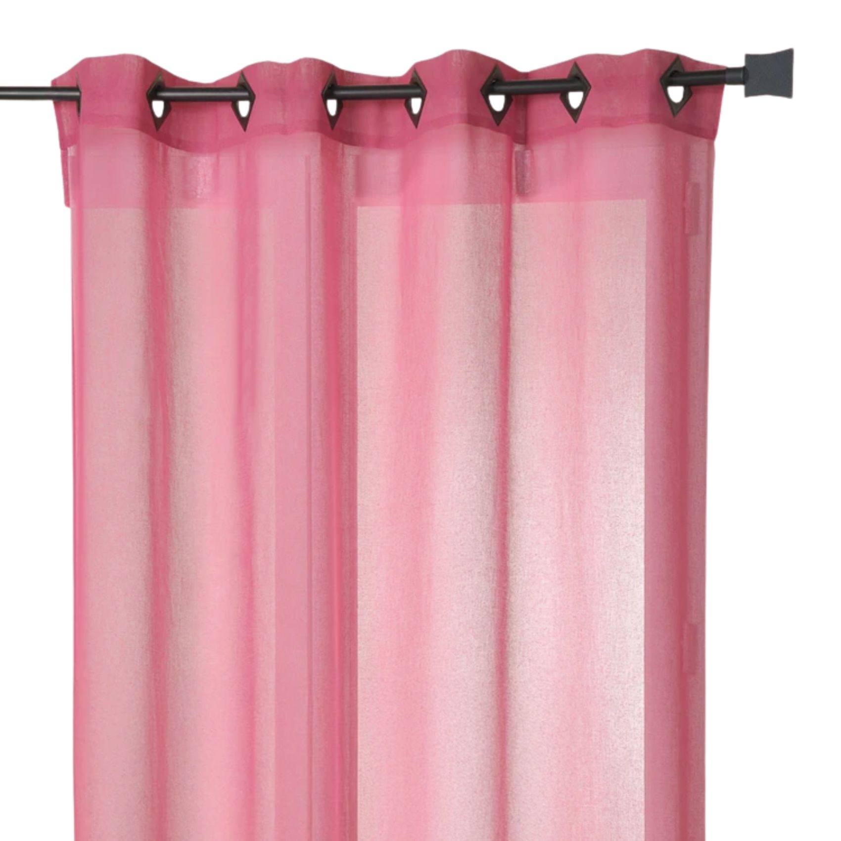 Voilage rose grande largeur — vue 3