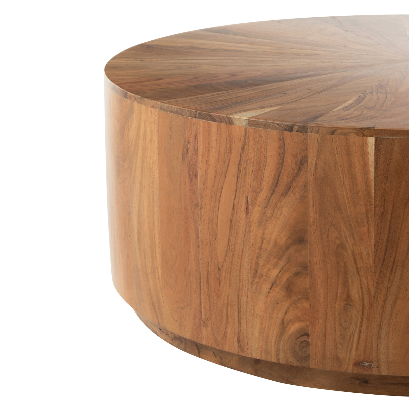 Table basse ronde bois d'acacia — vue 4