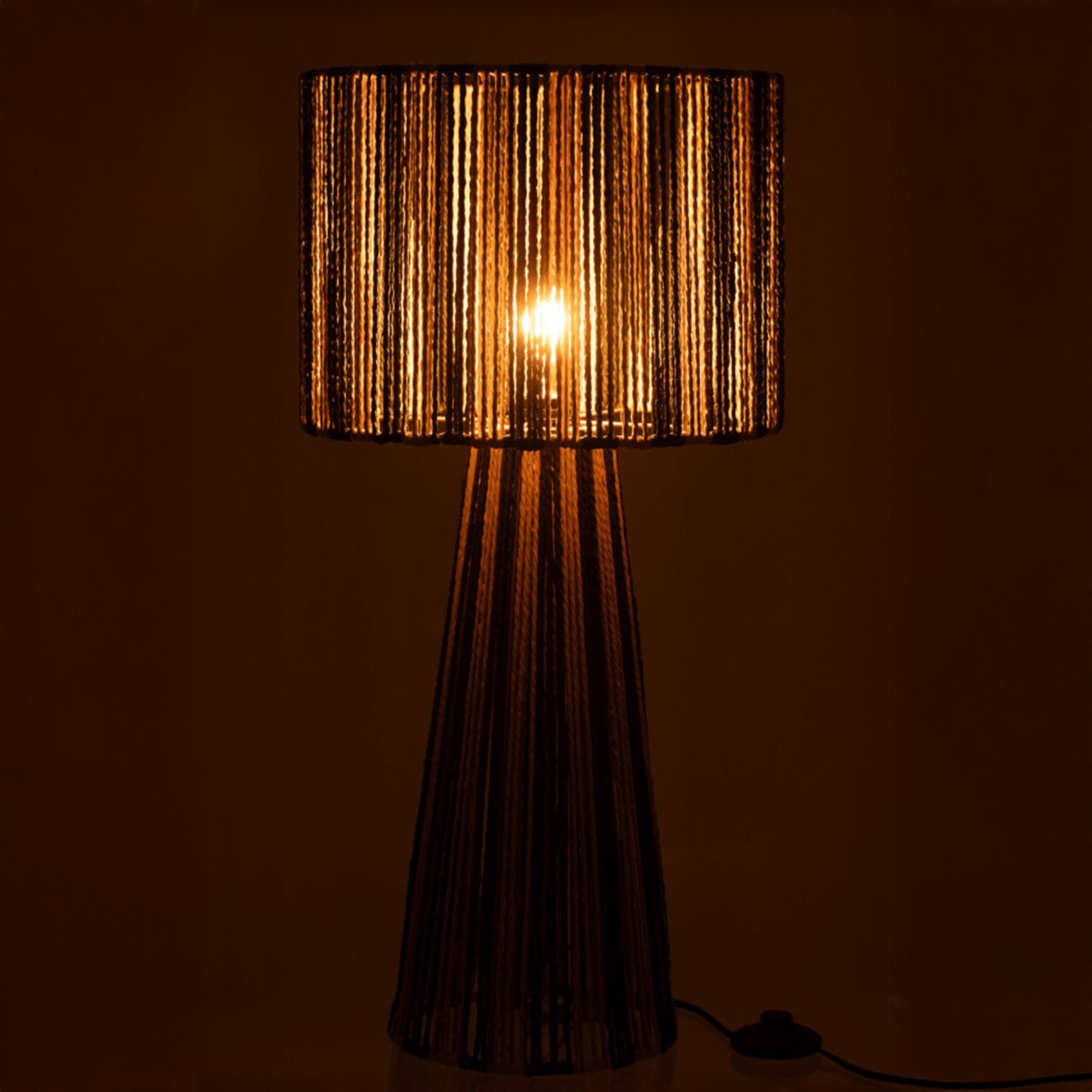 Lampe salon en cordes rayées — vue 4