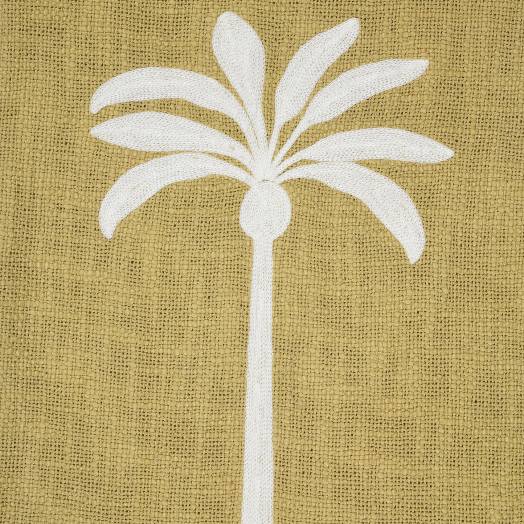 Plaid décoratif motif palmier esprit exotique — vue 3