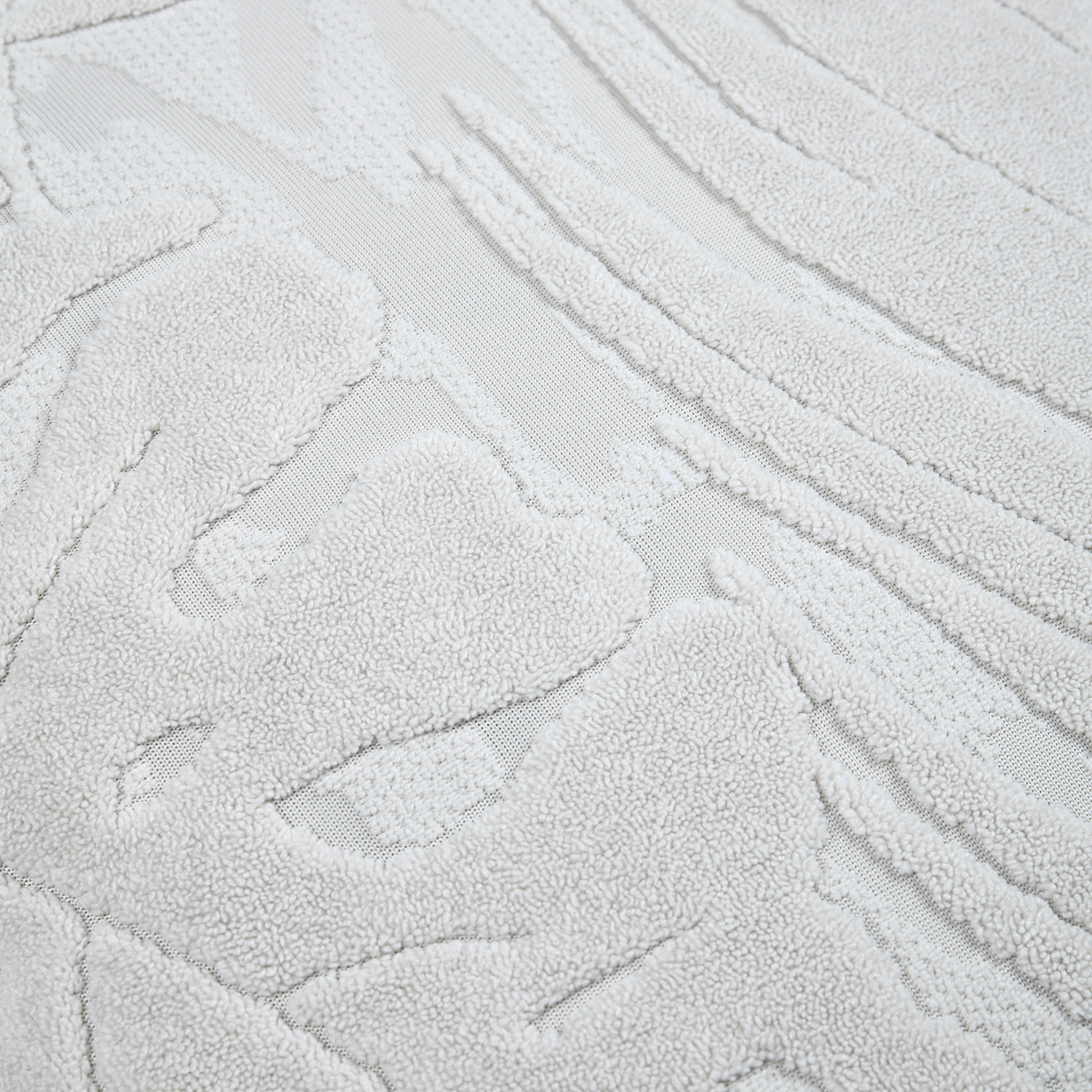 Coussin carré effet velours avec motif en relief tropical — vue 4