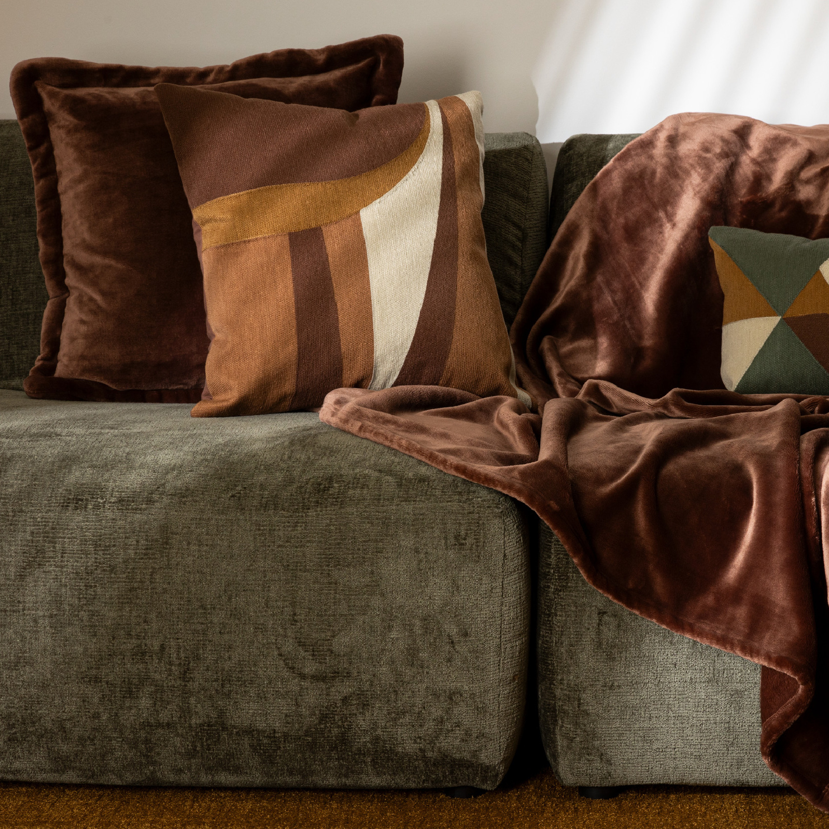 Coussin déhoussable brodé design — vue 6