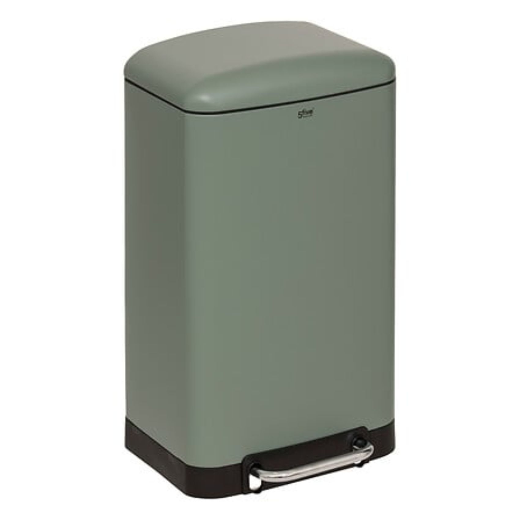 Poubelle en métal bac amovible 30 L