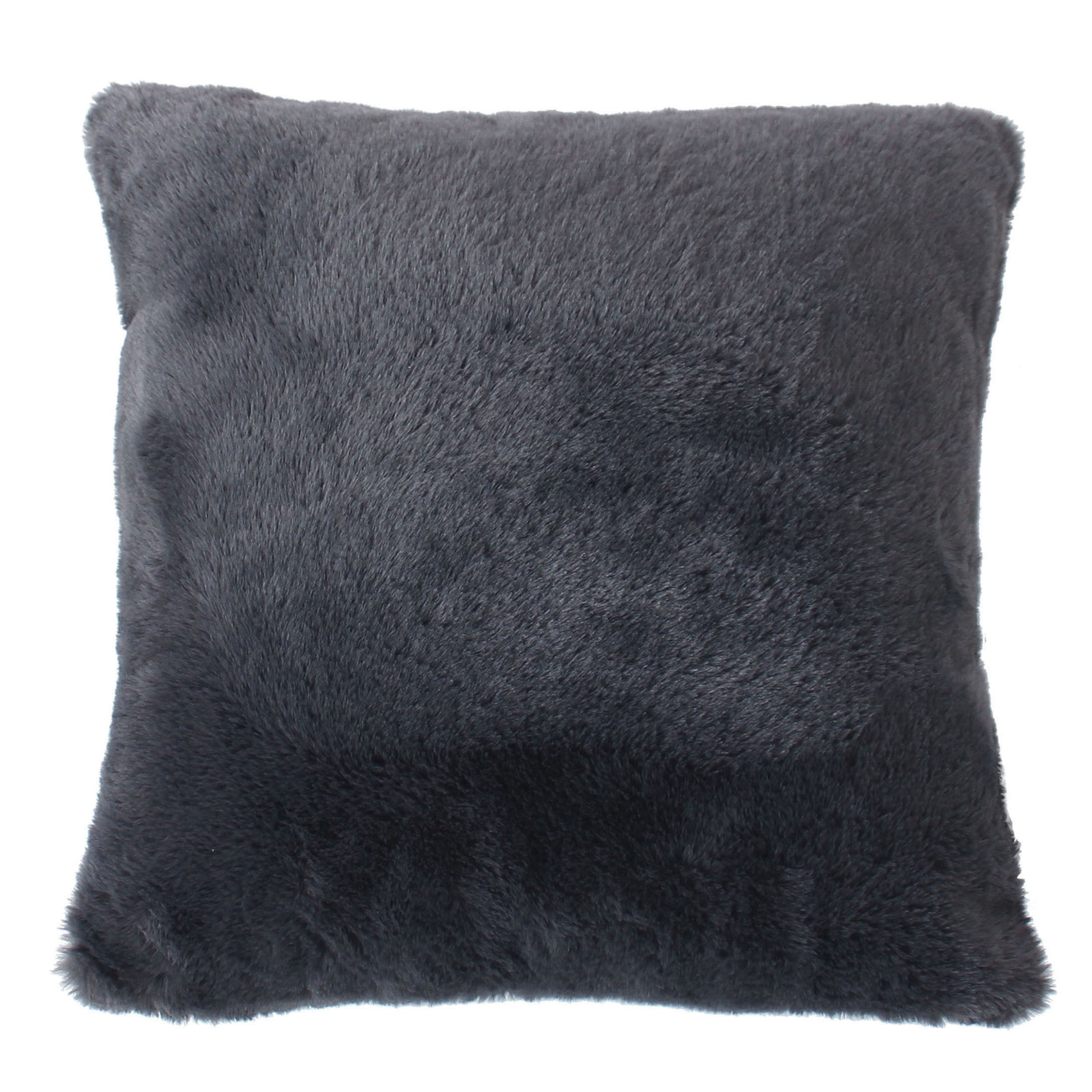 Coussin décoratif imitation fourrure toucher ultra doux