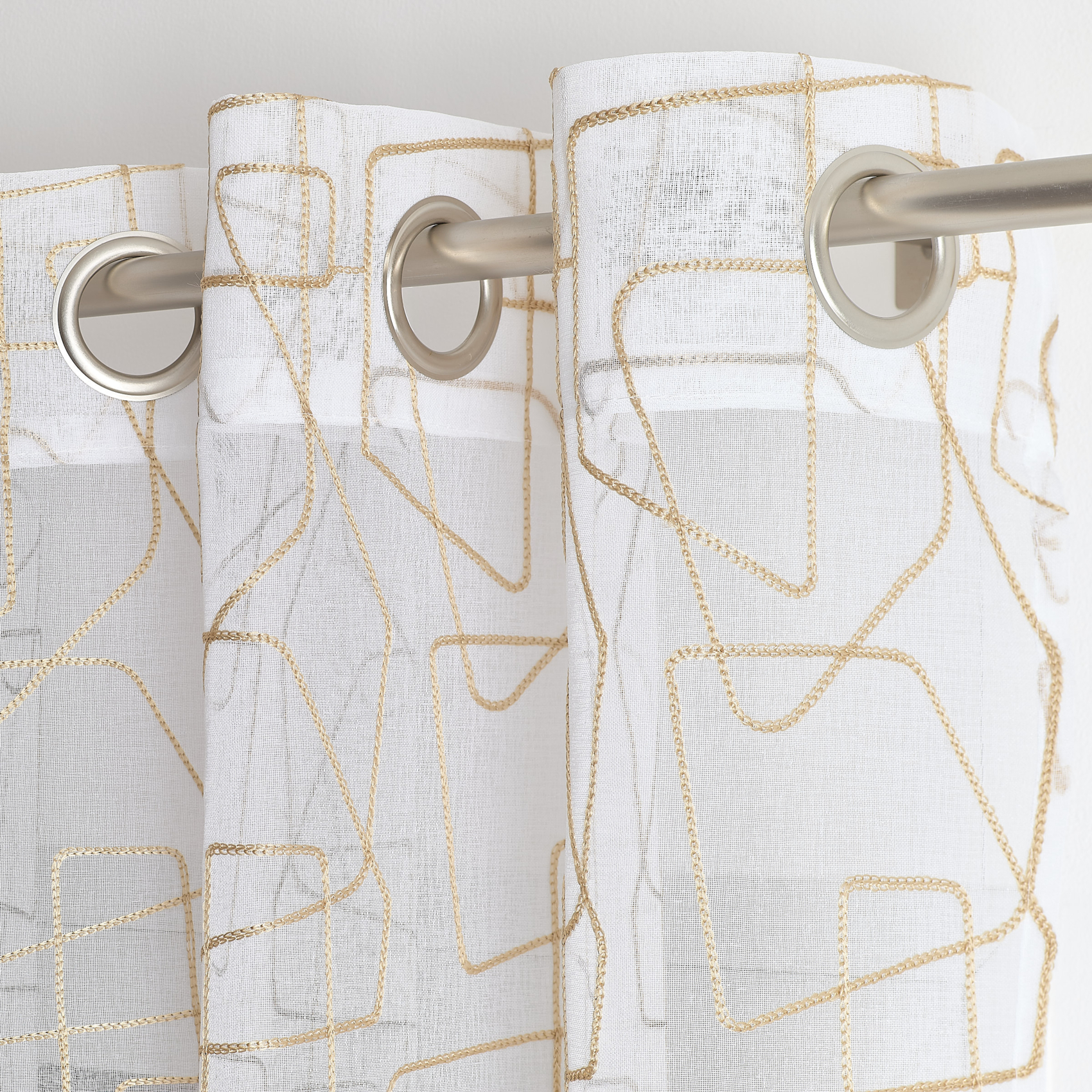Voilage brodé au style graphique — vue 6