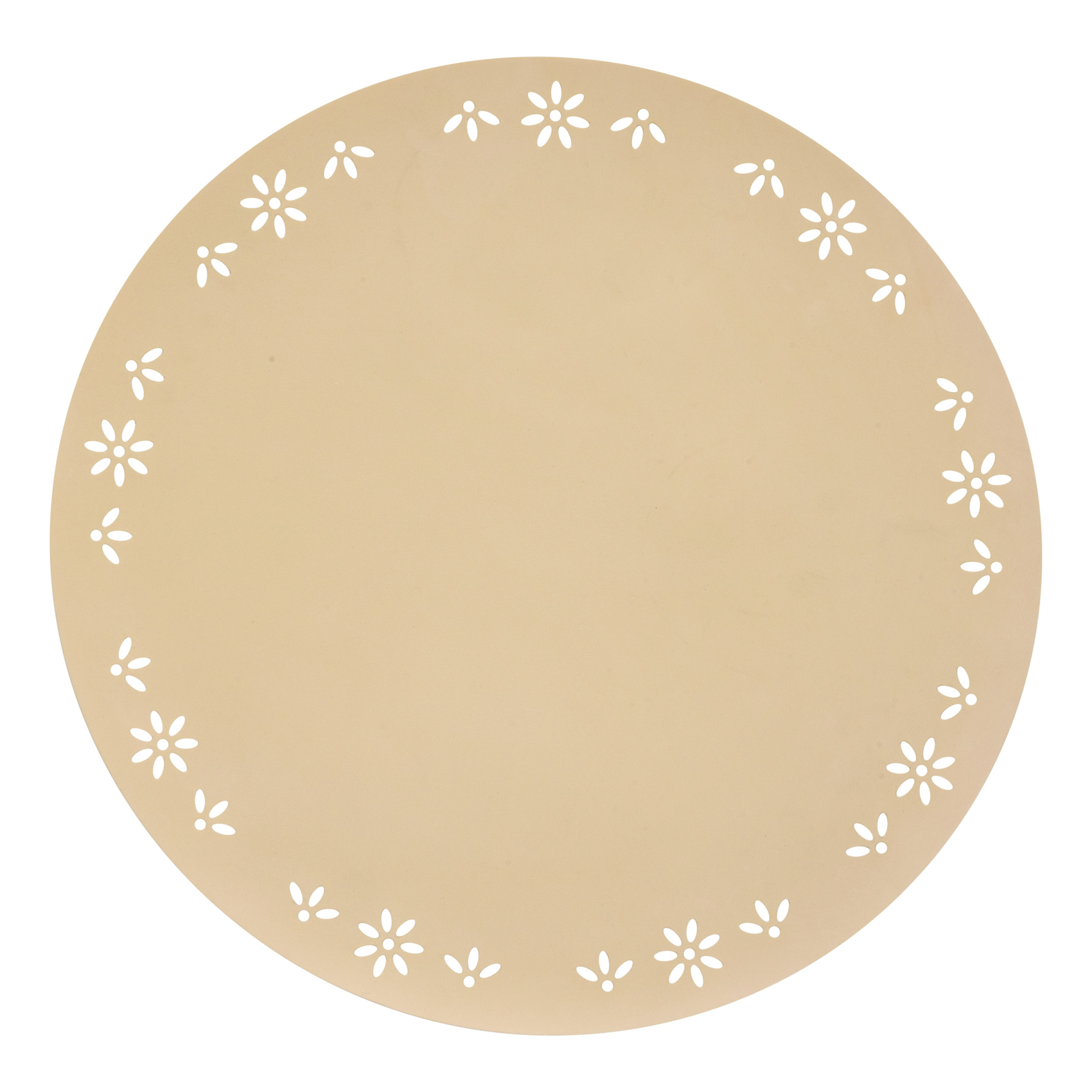 Set de table rond décoratif avec motif floral