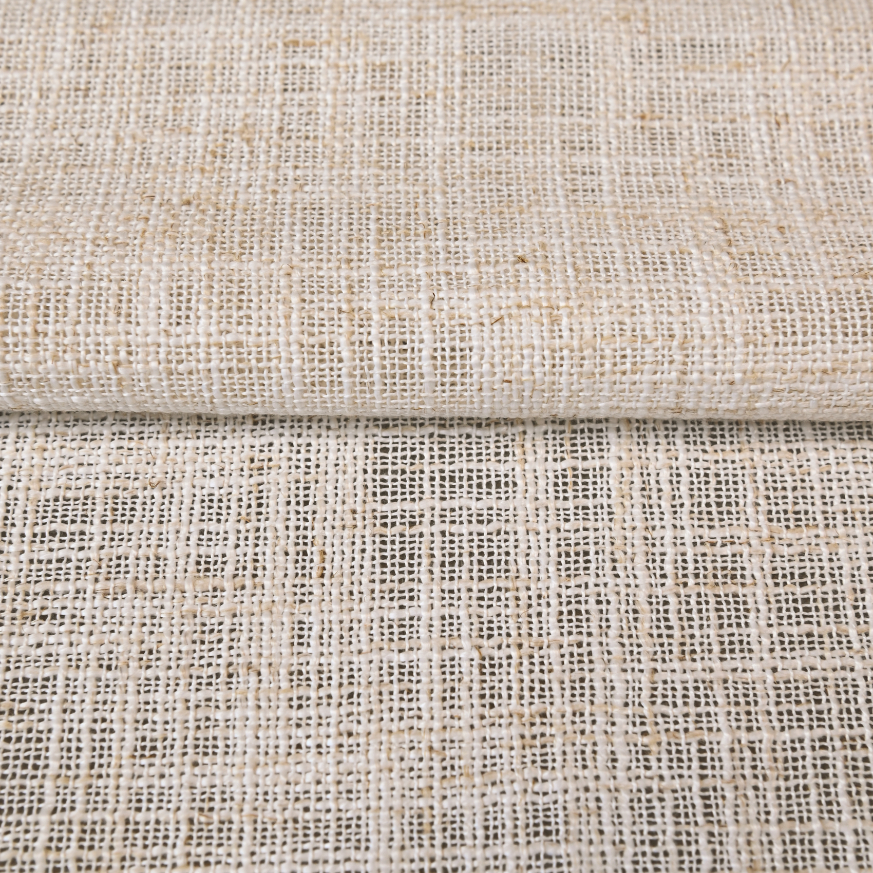 Tissu voilage poly-lin fil flammé — vue 4