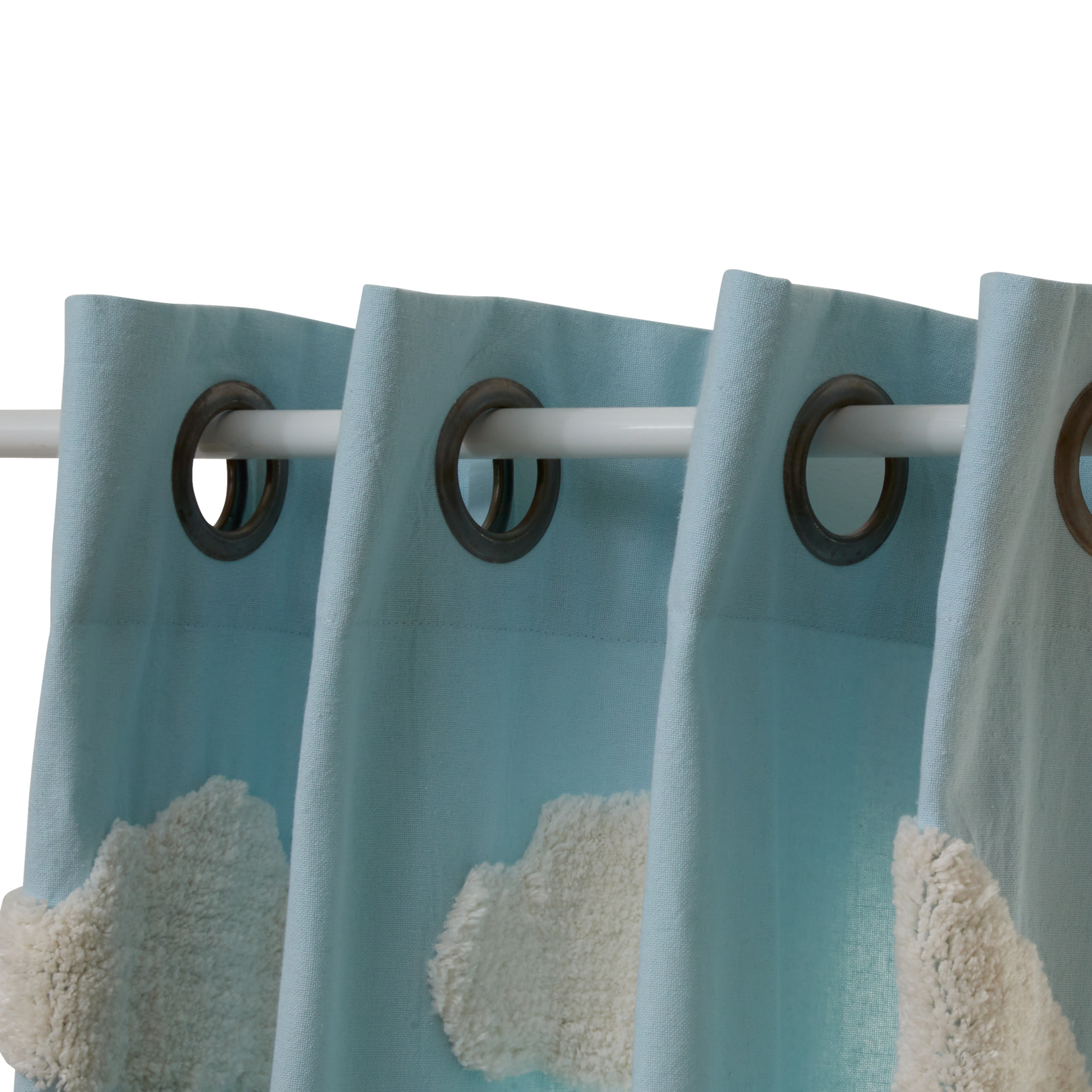 Rideau à œillets tufté nuage — vue 4