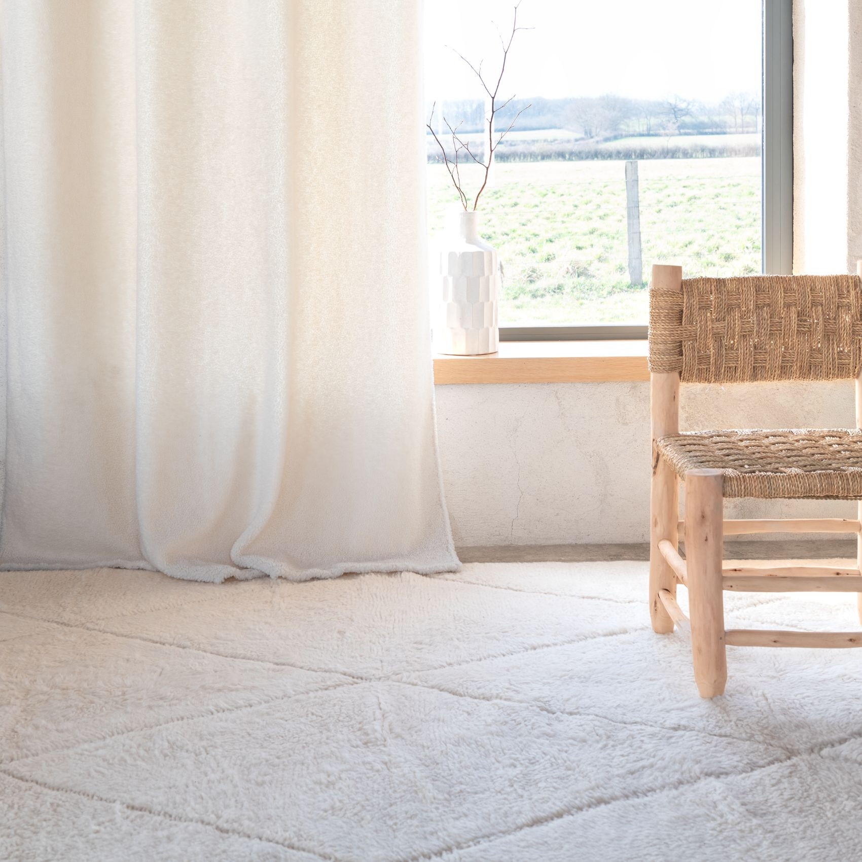 Tapis Beni Ouarain authentique losange — vue 5