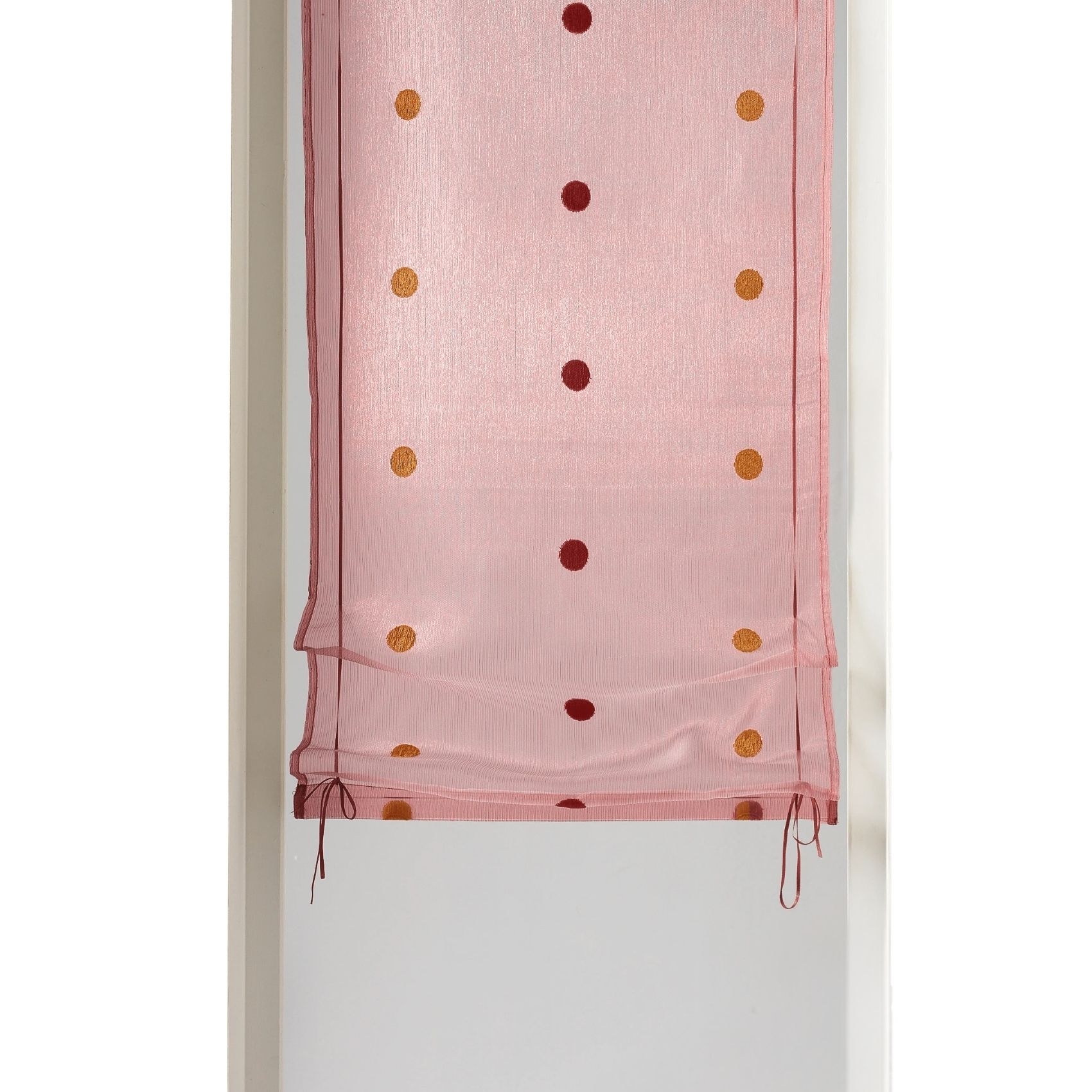 Store à remonter en organza jacquard à pois — vue 3