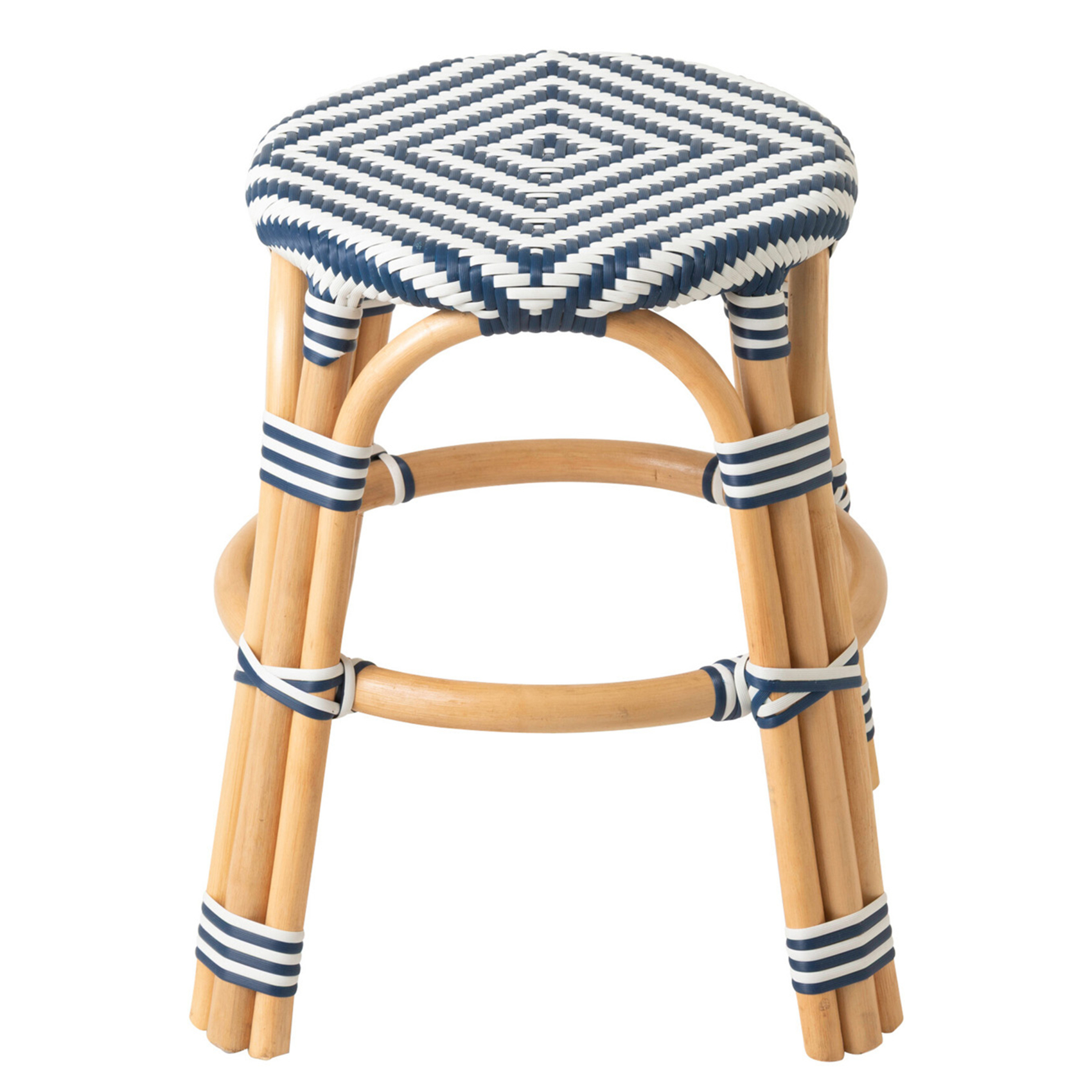 Tabouret de jardin en rotin tressé — vue 5