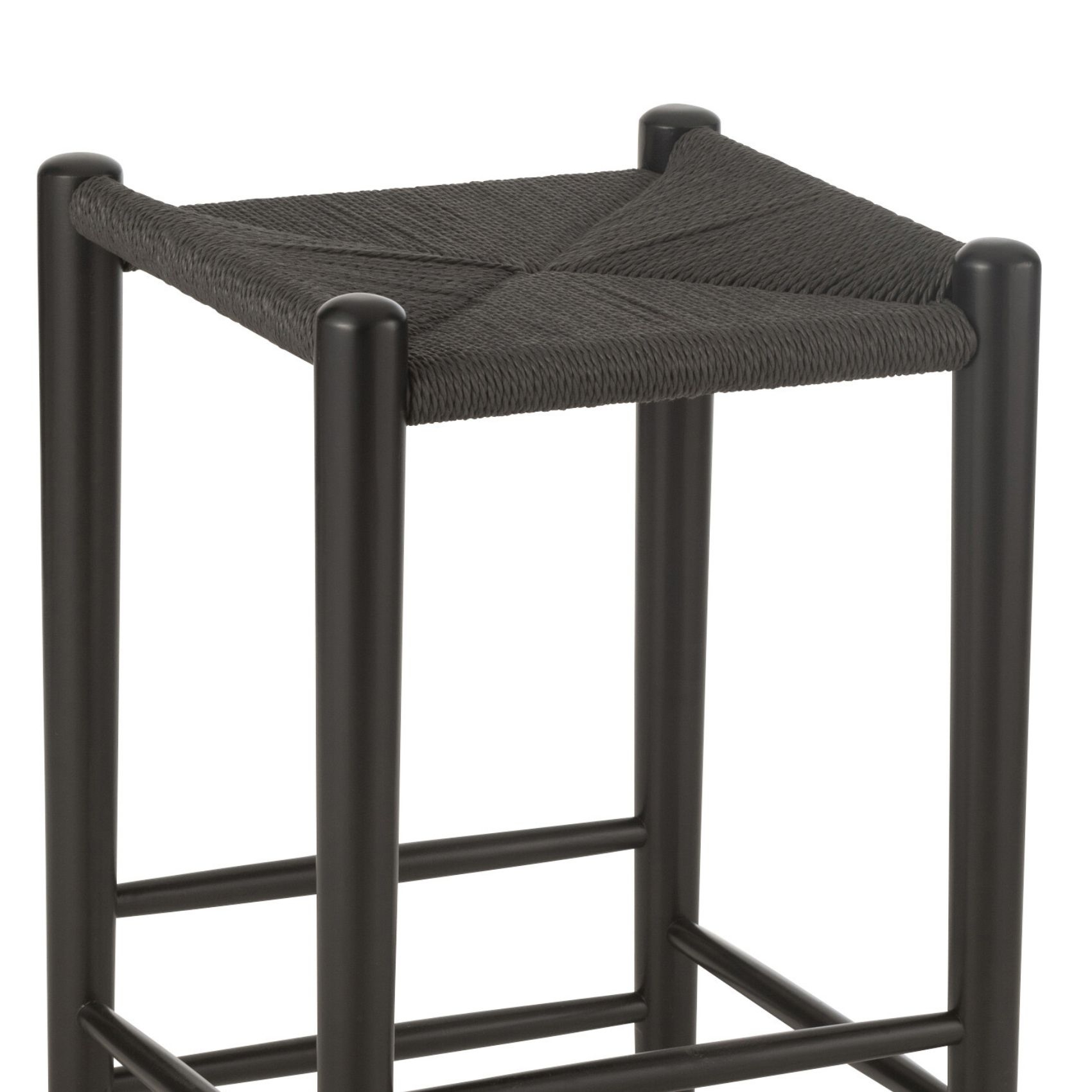 Tabouret de bar en bois vintage — vue 4