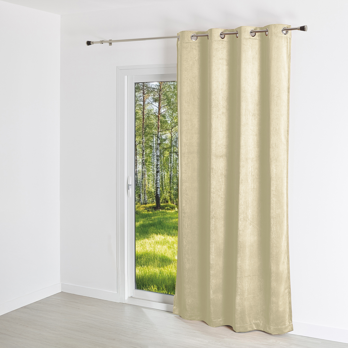 Rideau uni effet daim — vue 4