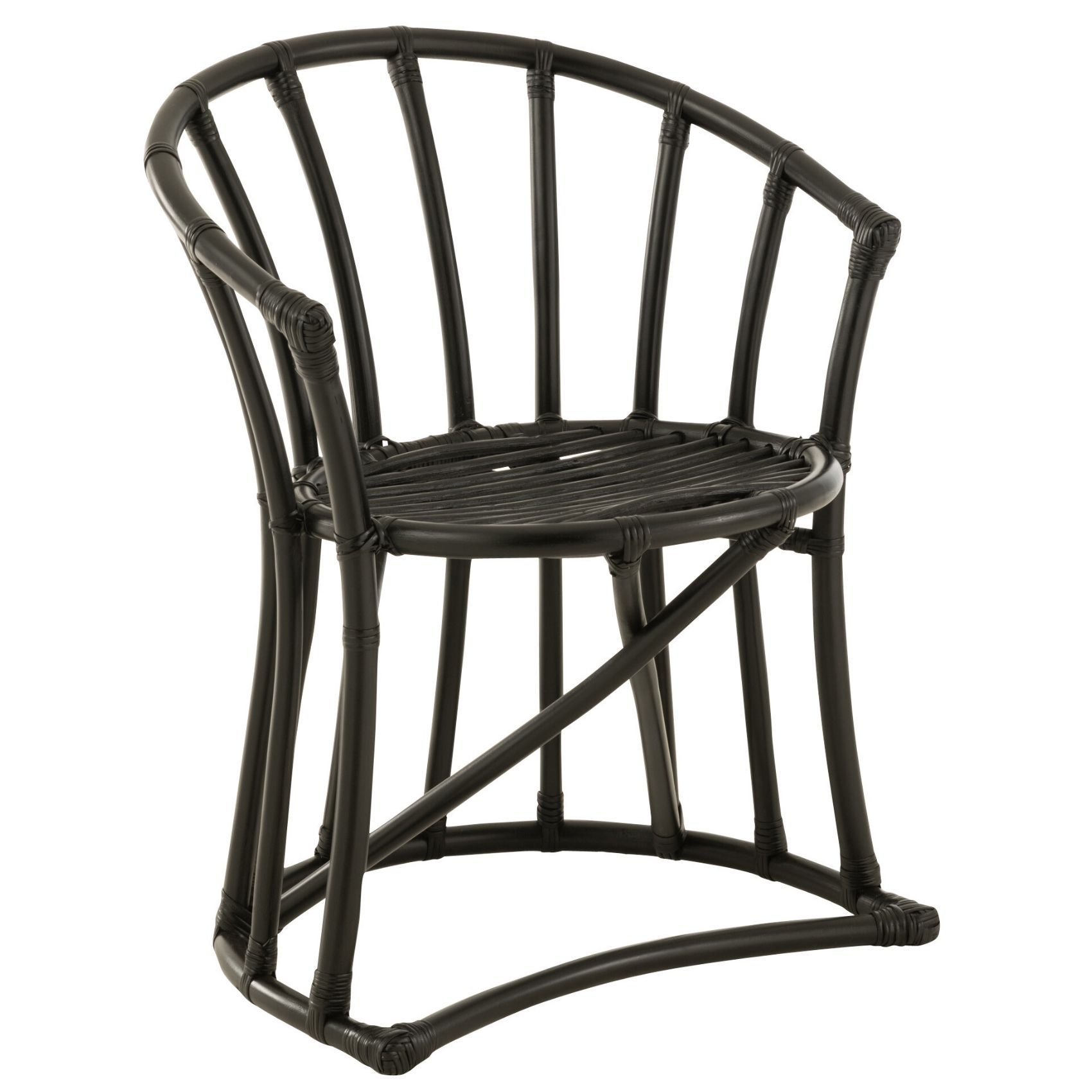 Chaise en rotin avec coussin — vue 6